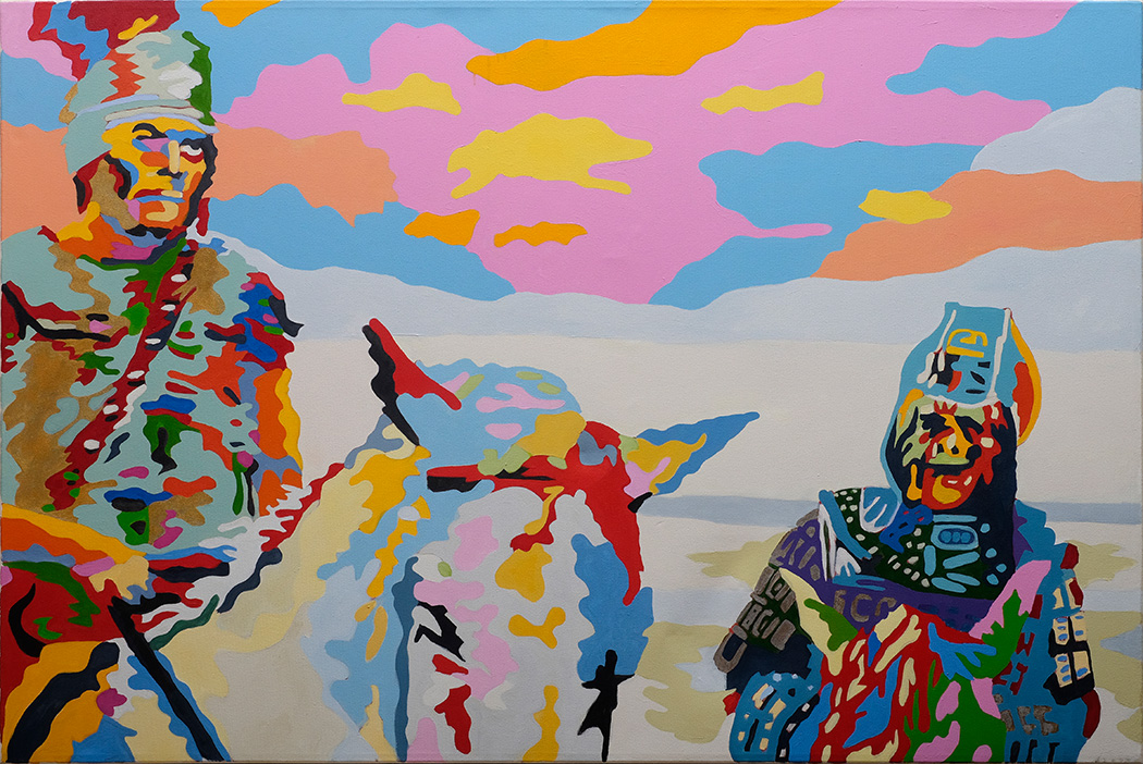Son of Ape City, Slave of Rome 48x72 inches Acrylic on canvas
