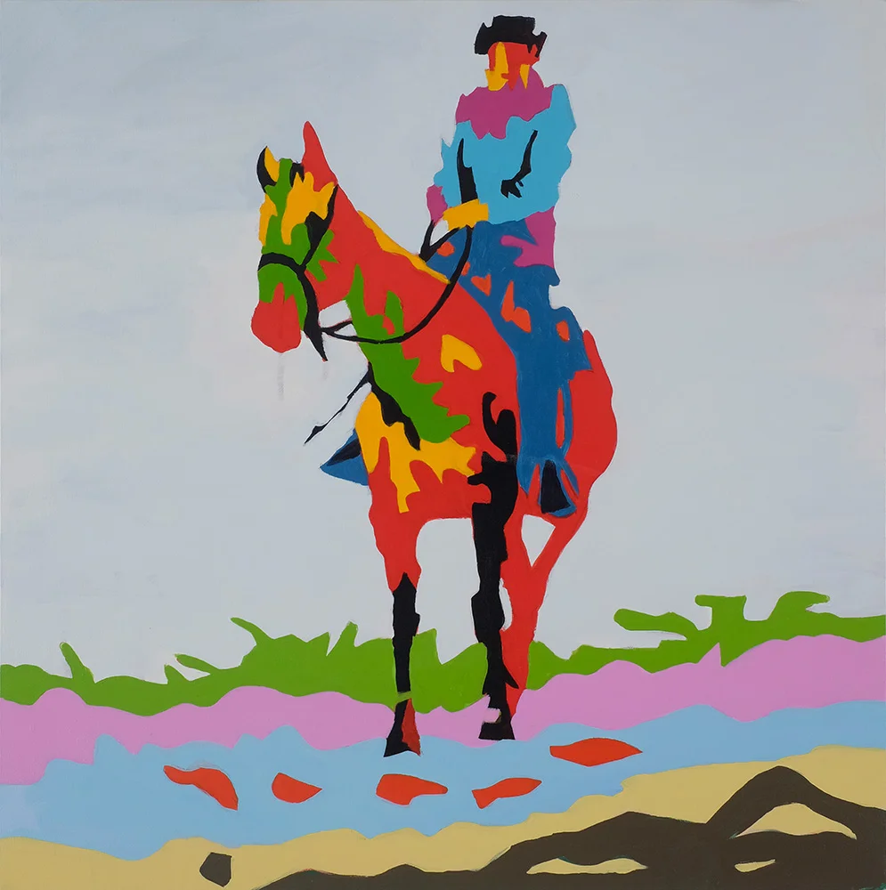 Corral 18x24 inches Acrylic on canvas