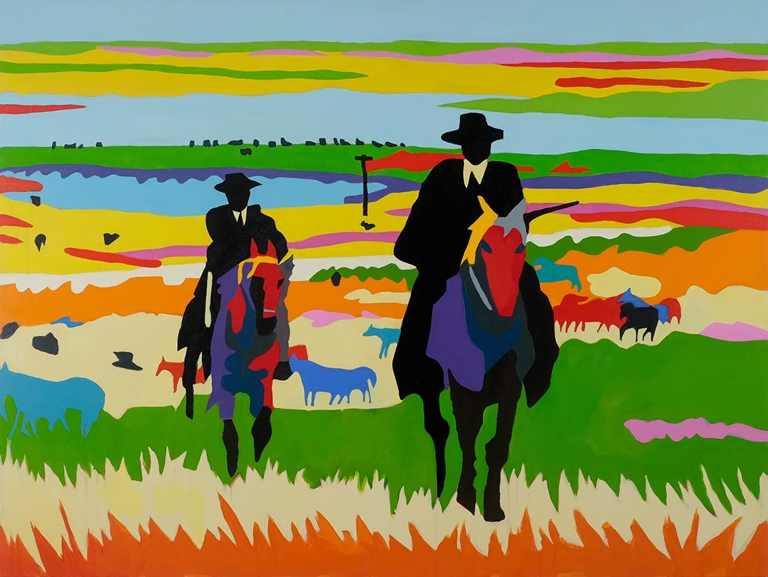 The Tramplers 36x48 inches Acrylic on canvas