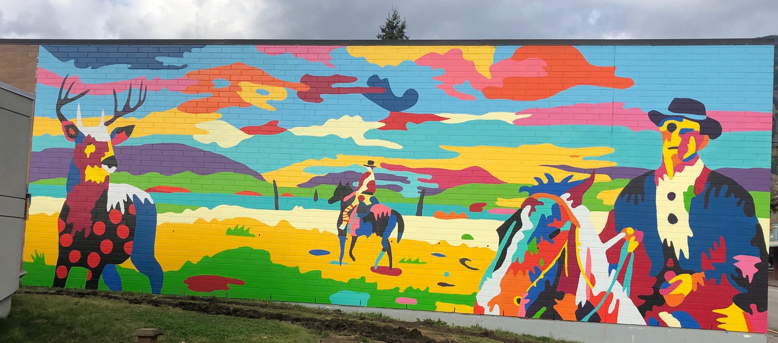   The Gentleman, The Prince and the Clown    20x50 ft. Castlegar BC 