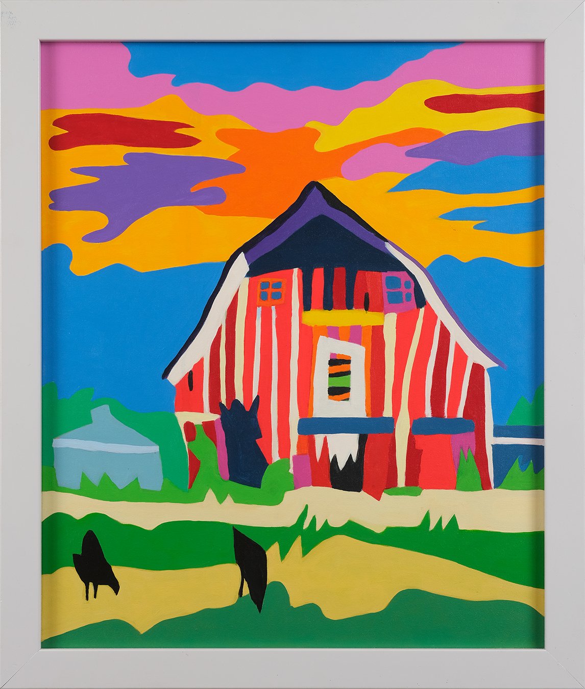  Barn Study    Acrylic On Canvas 18”x24” 