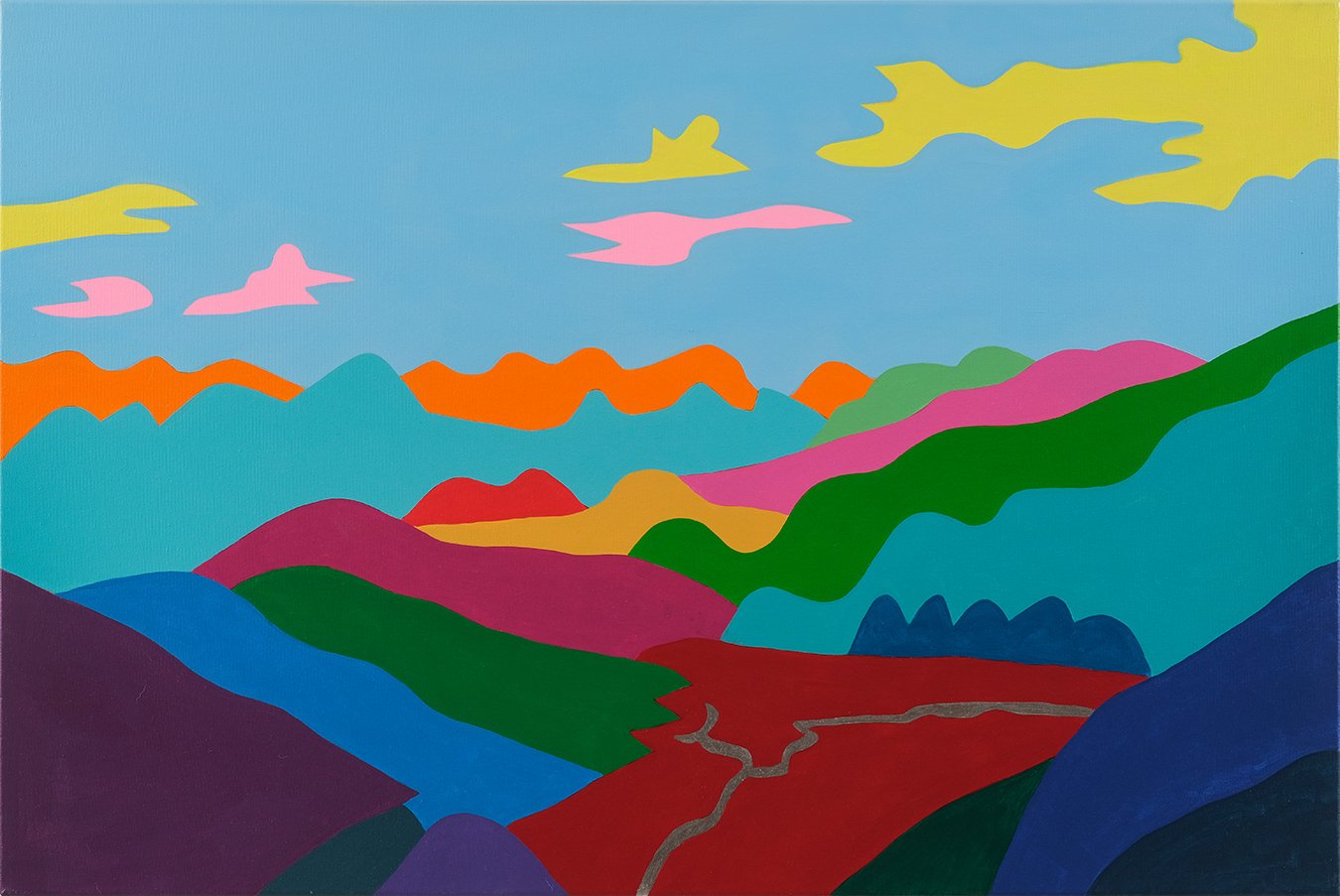   Nahanni River of Death-Ragged Range 1    Acrylic on Canvas 24”x36” 