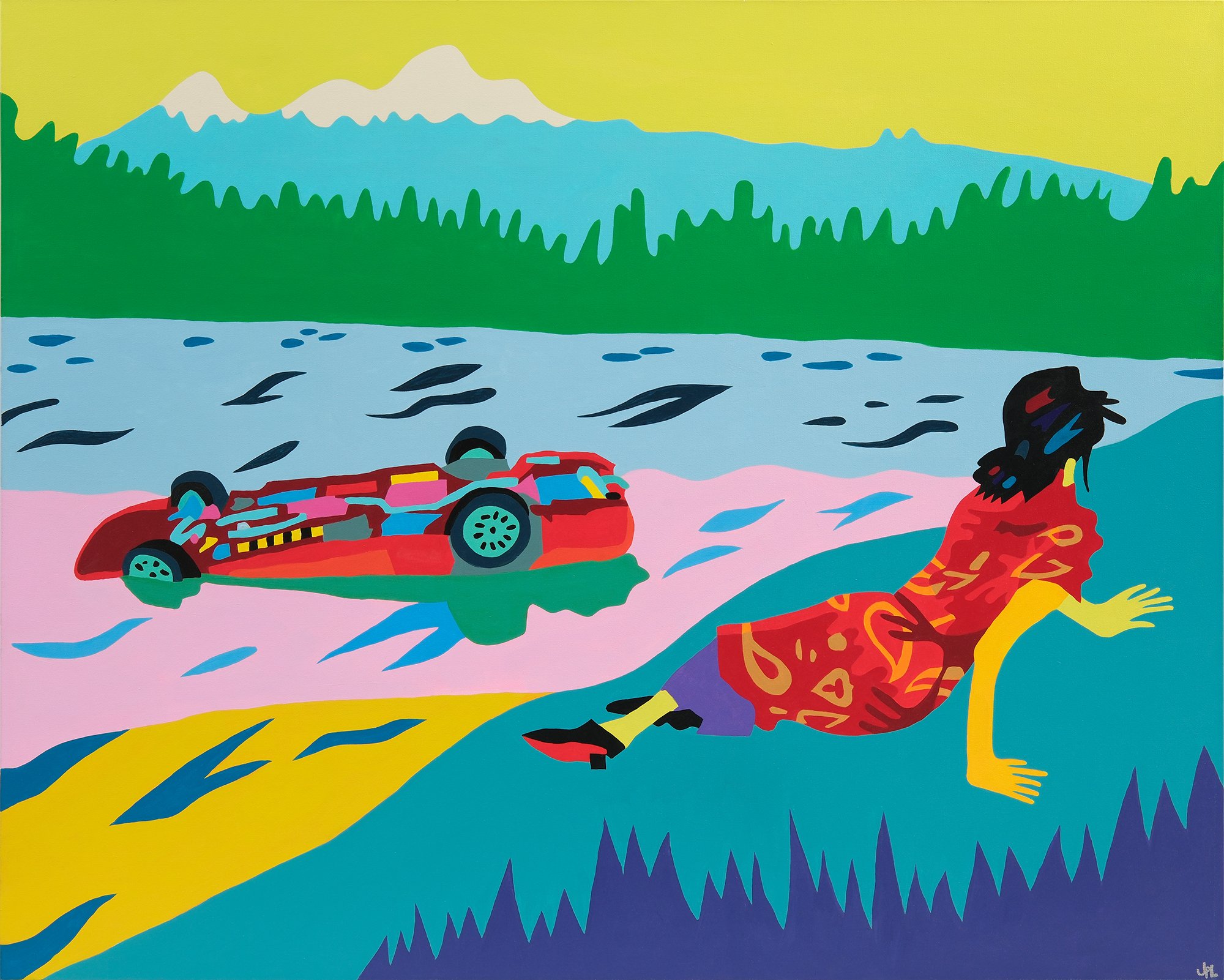   The Anniversary  (The Night Uncle Vern Drowned) 36”x48” 