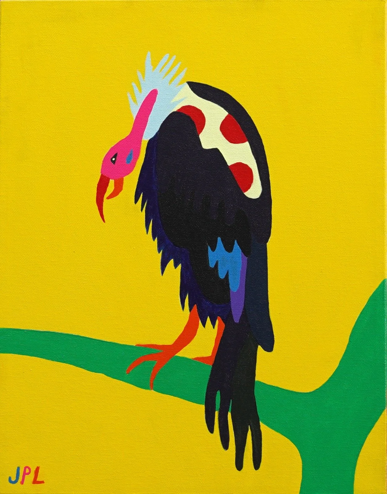   A Perfect Perch  12”×16”  Acrylic On Canvas 