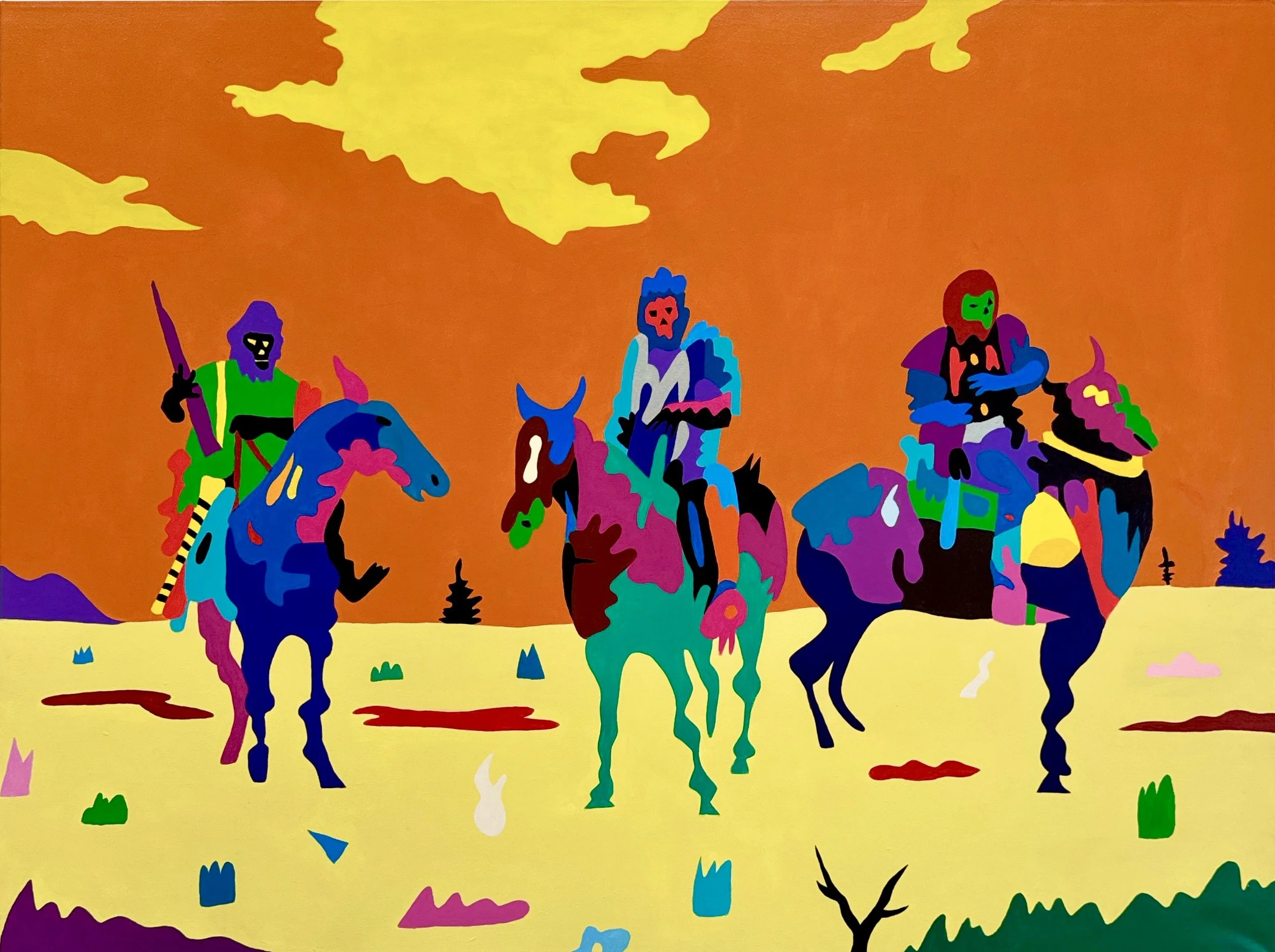   Thugs  36”x48” Acrylic On Canvas 3  