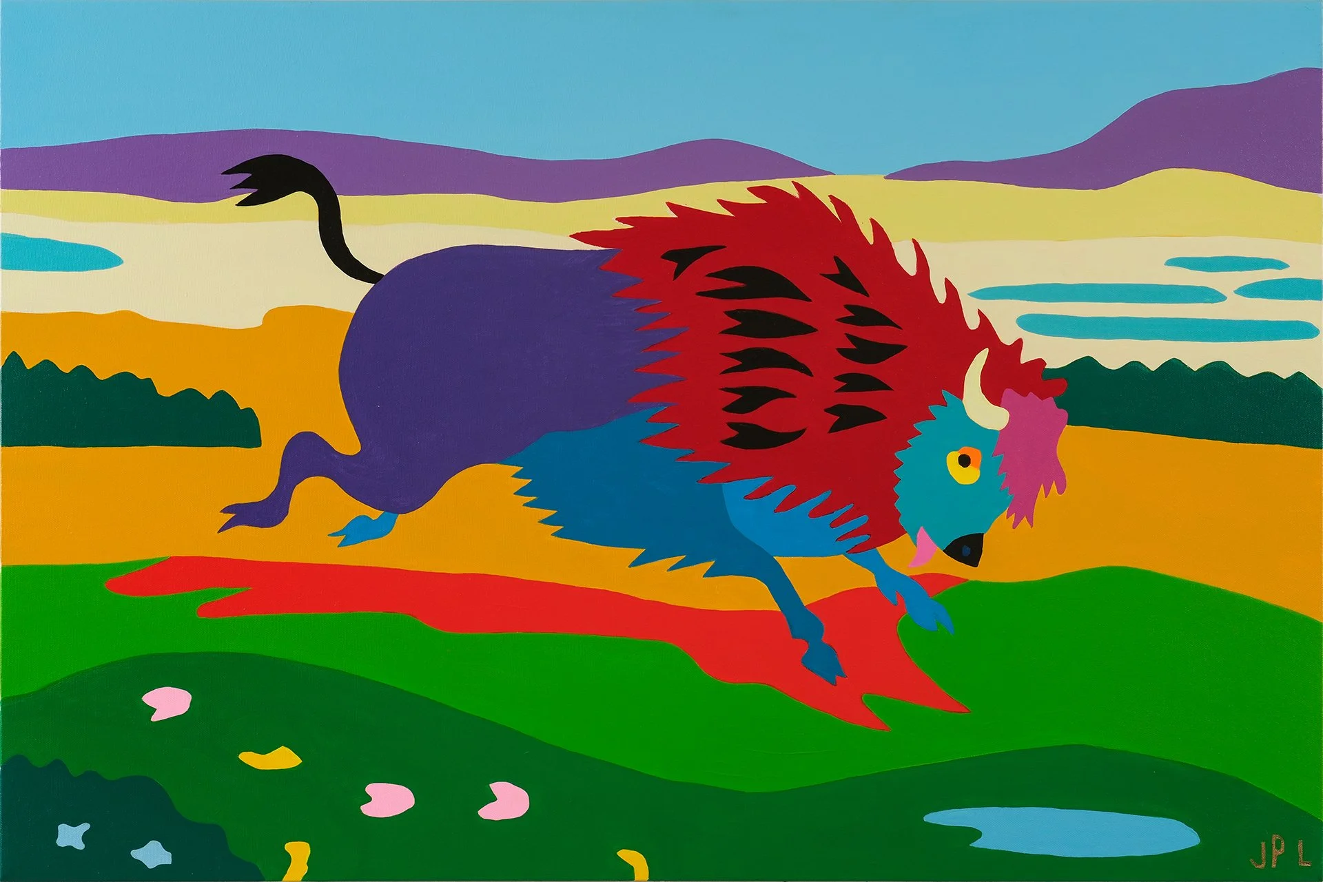   The Last Buffalo  24”x36” Acrylic On Canvas 
