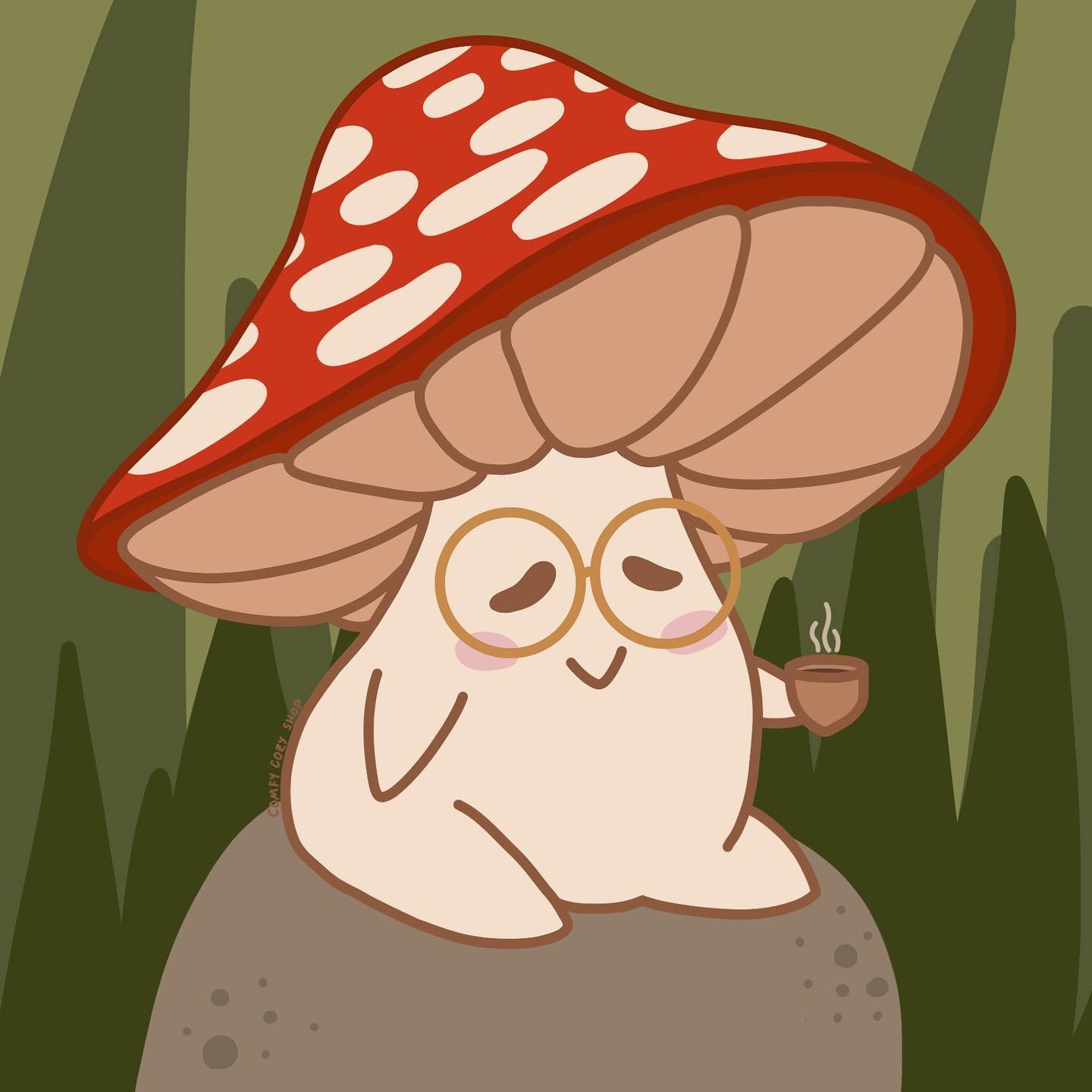 Silly little cozy mushroom 💖