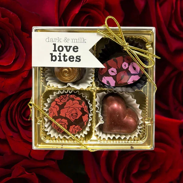 Fresh Bouquet of Flowers & Boxed Organic Chocolates