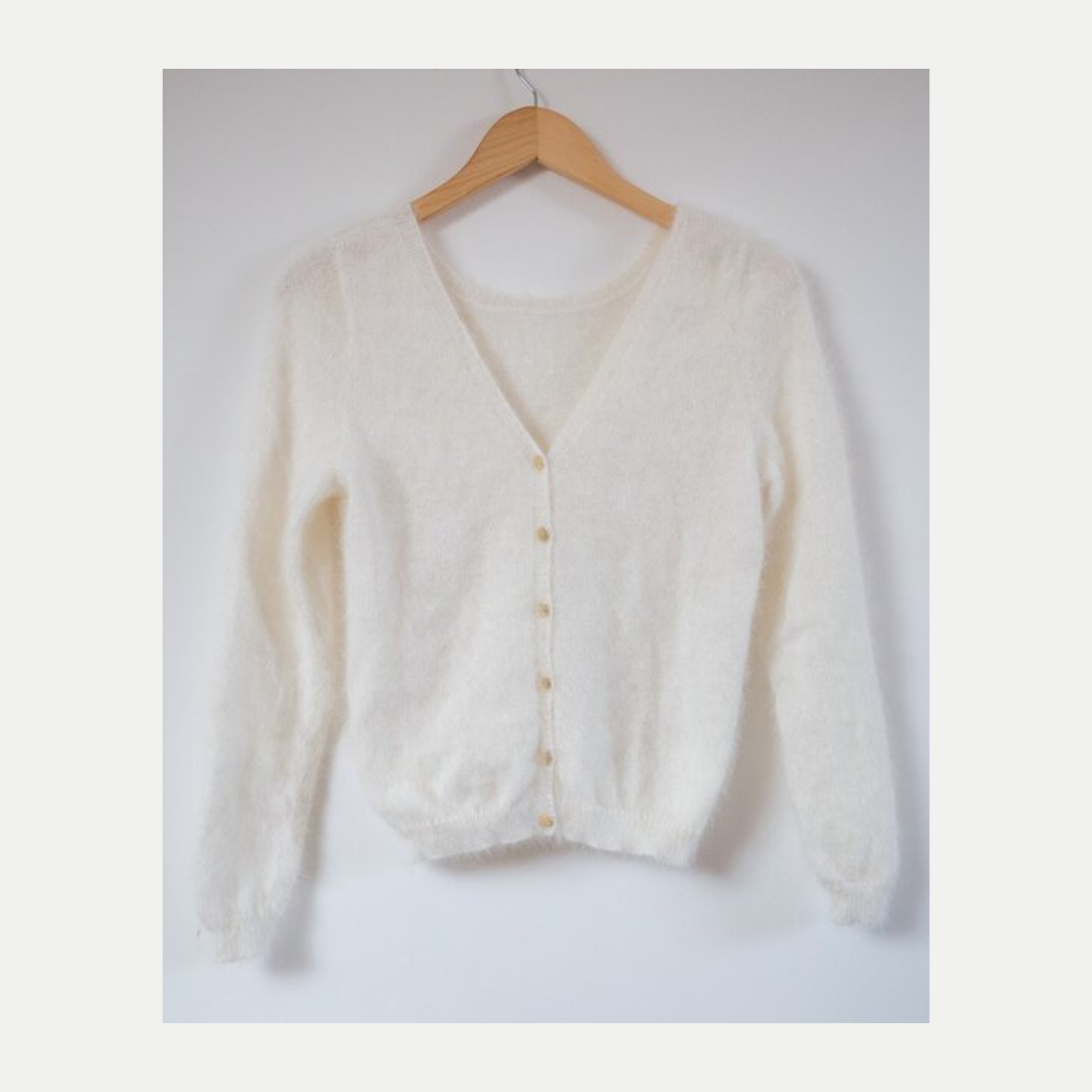 gilet blanc bouton