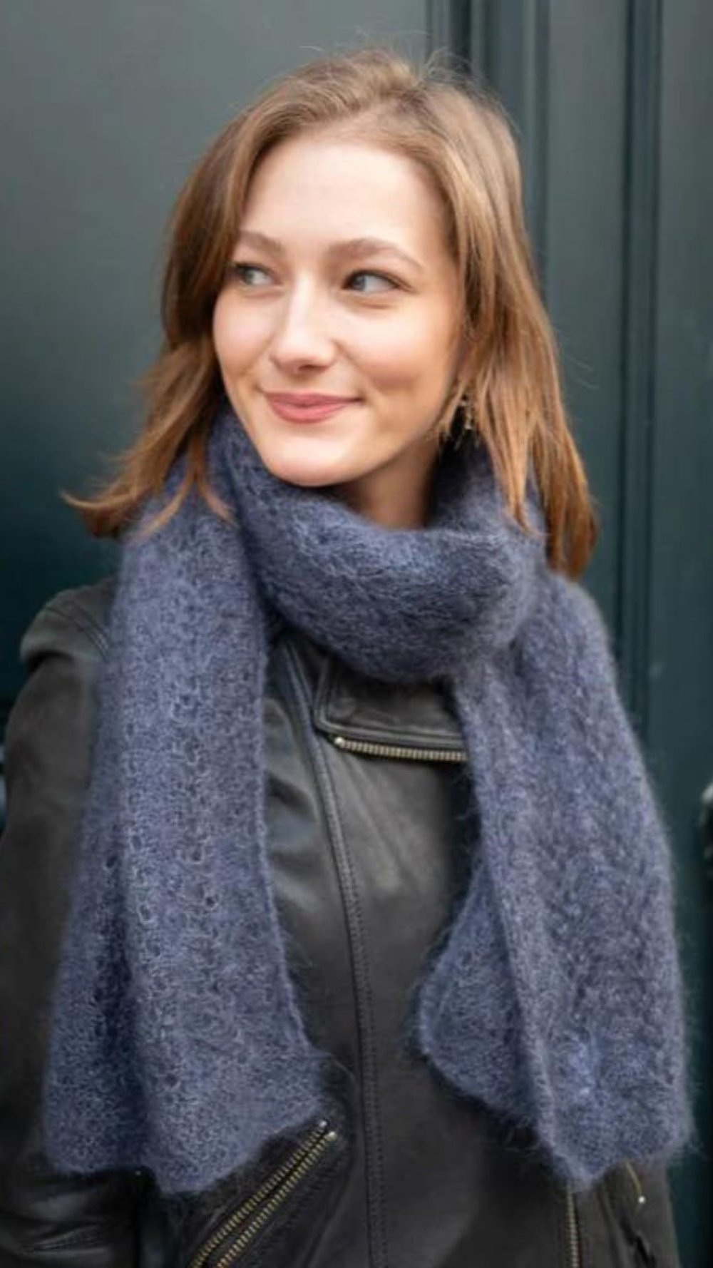Bonnet femme en laine mohair tricoté main made in France - Louise – Adepte