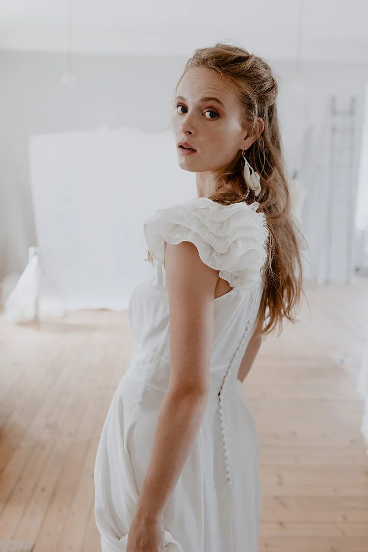 robe de marie demi mesure fabrication française, atelier salomé gautard