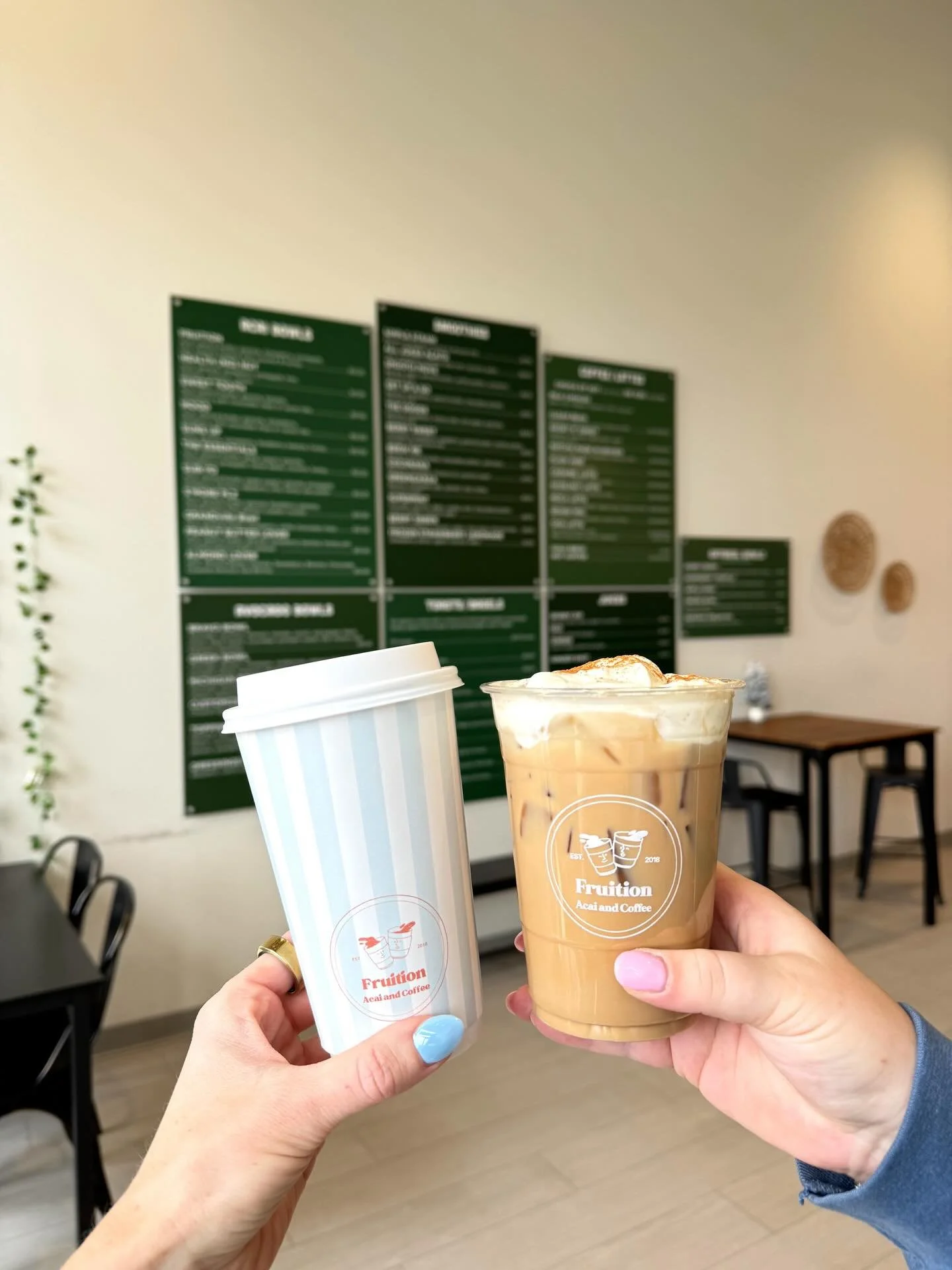 GIVEAWAY TIME ❕❕❕

2 $50 GIFT CARDS &amp; 2 free lattes of your choice (at either our Grandville or new metro village location!) ☕️one for you, one for a friend! 

How to enter:

1. Tag 4 friends 
2. Follow our new @fruitionmetrovillage page☺️ 
3. Ma