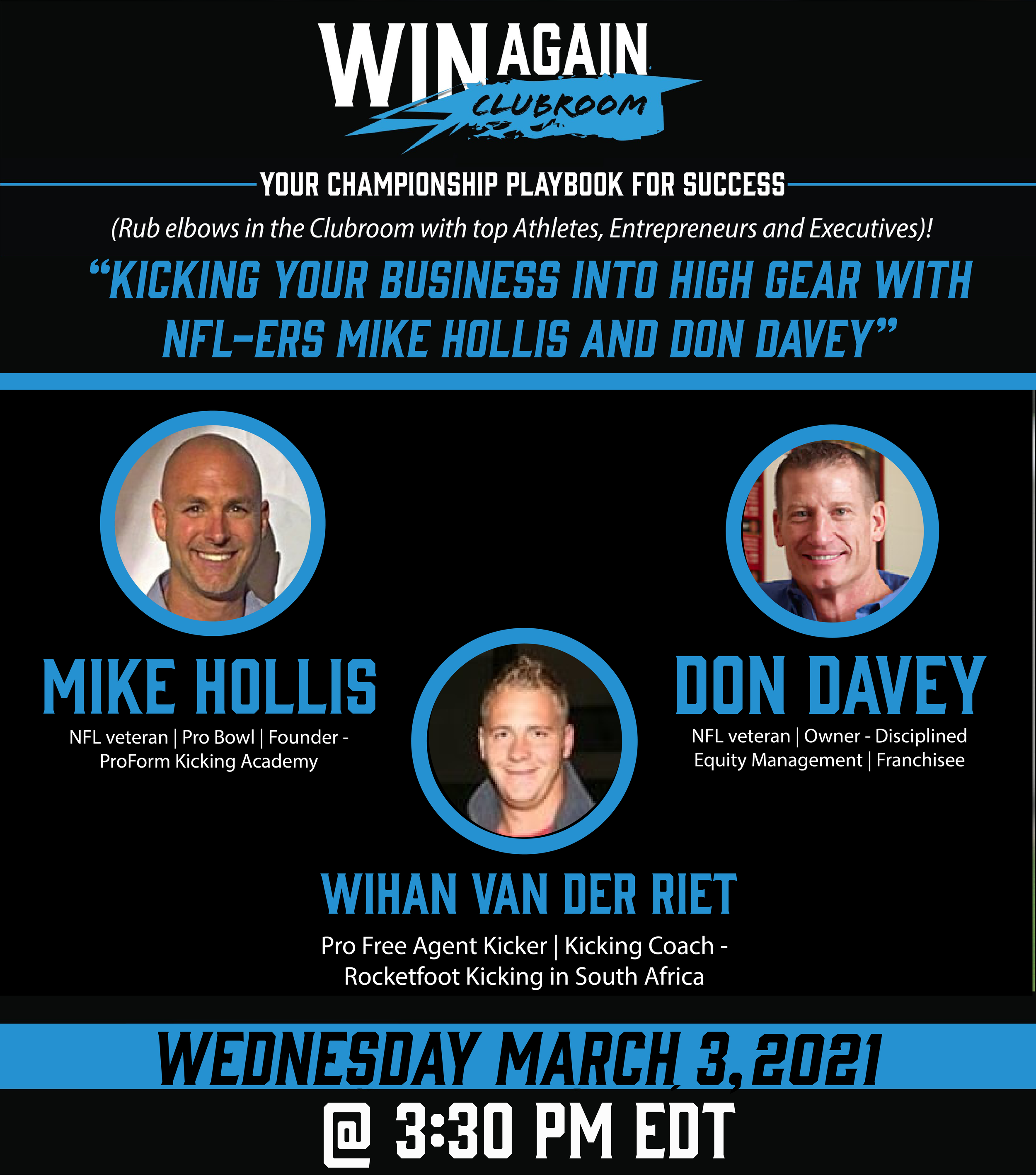 Kicking Your Business Into High Gear With NFLers Mike Hollis and Don Davey!