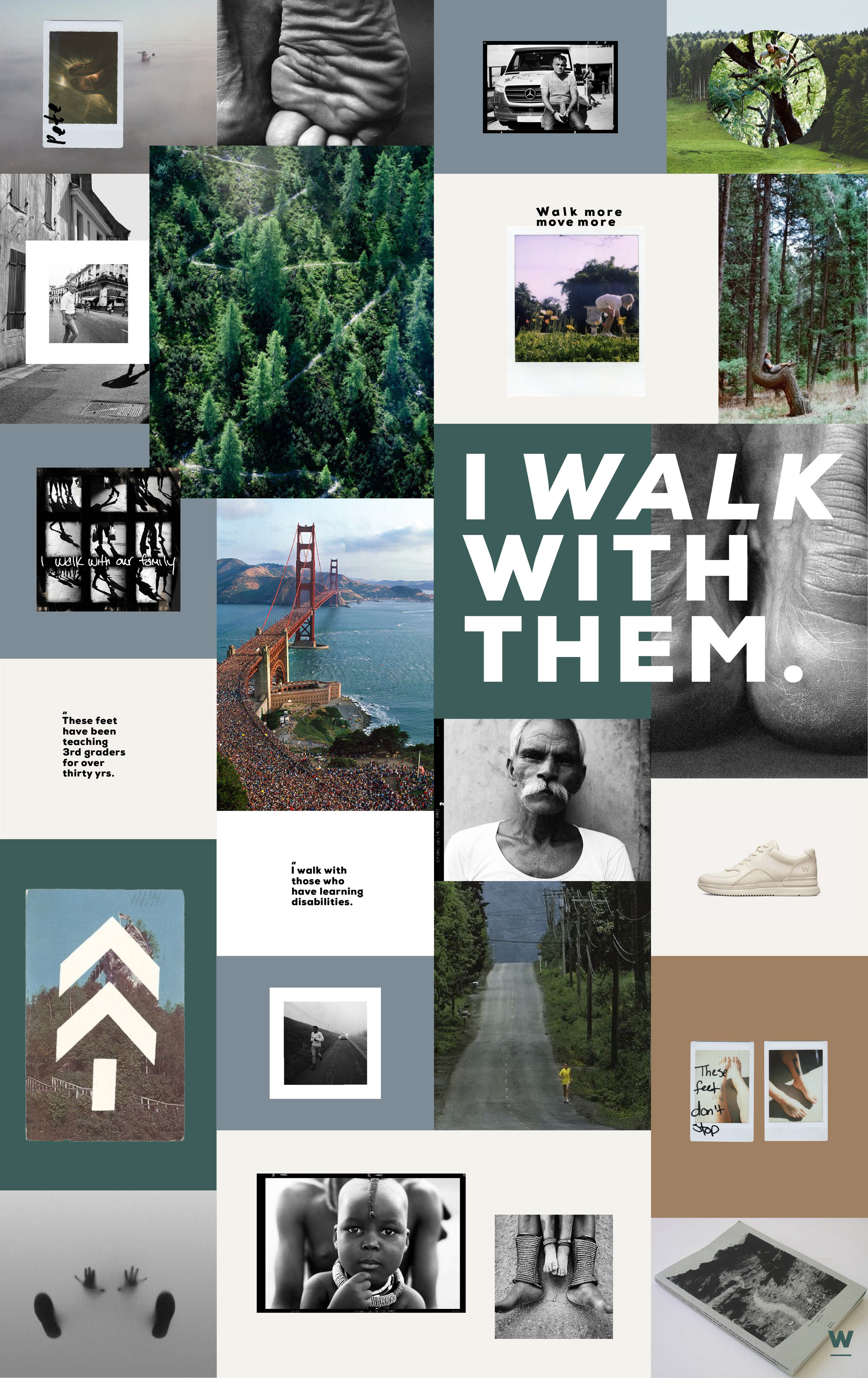  The Walking Co. reached out to me in need of a precise visual direction for their brand refresh. I created a moodboard for Editorial reference for all future branding items/designs/socials and more. 