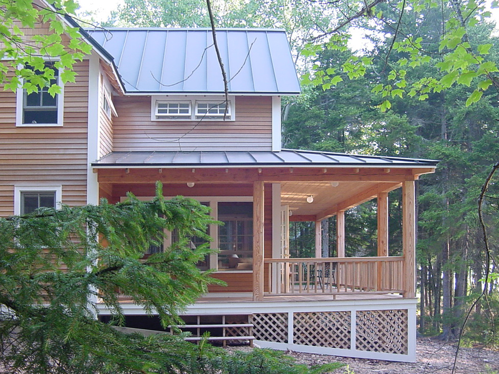 expansive country porch