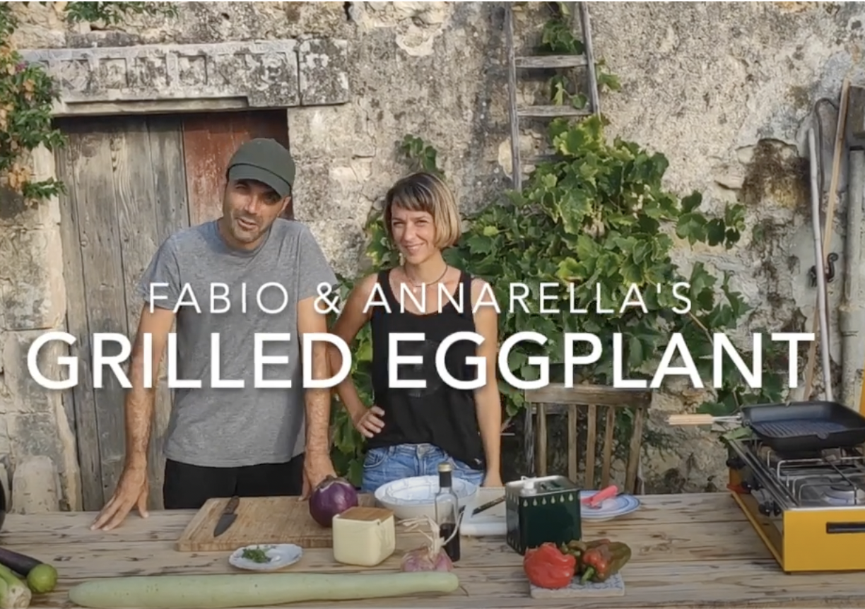 Grilled Eggplant with Fabio and Annarella