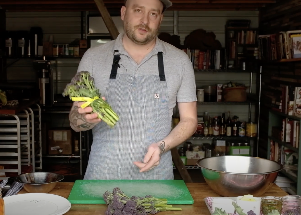 Purple Sprouting Broccoli Recipe with Timothy Wastell