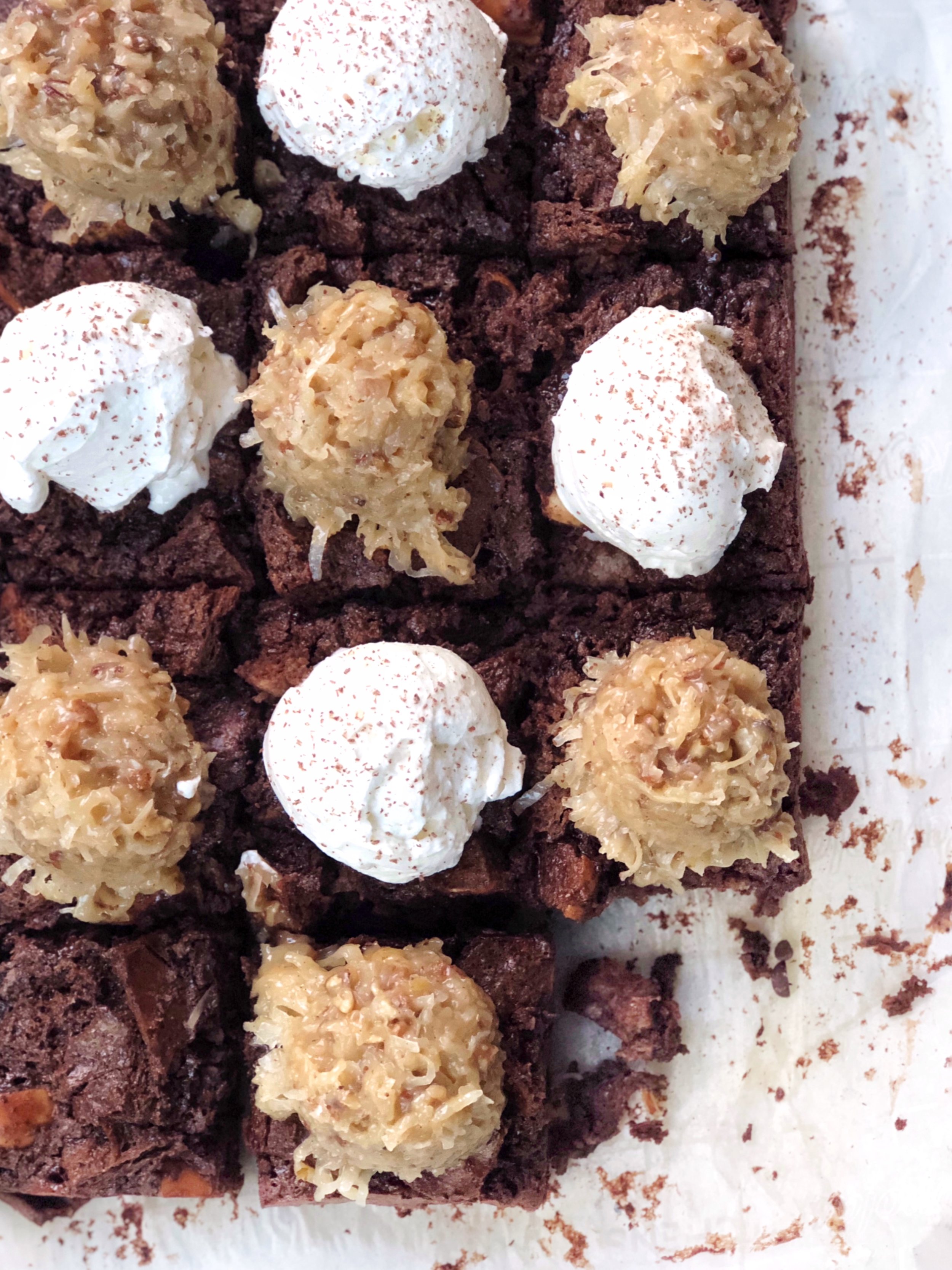 German Chocolate Bread Pudding