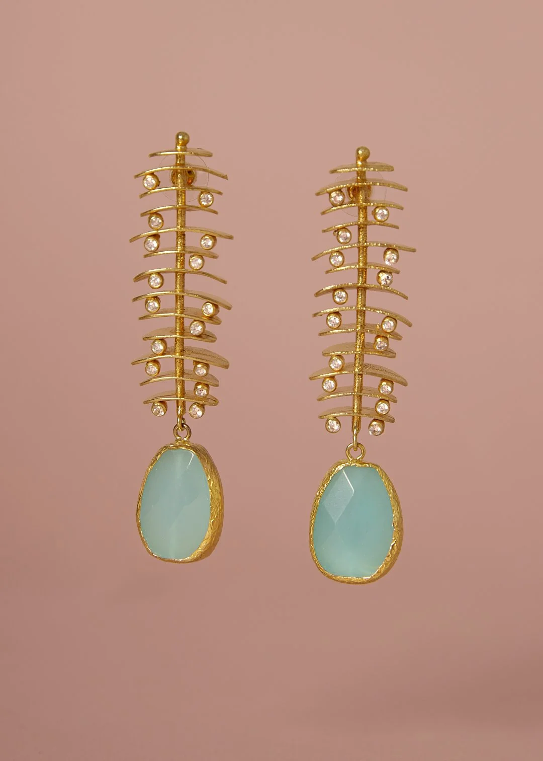 Pendientes Joya de Bronce Bañados en Oro 18k