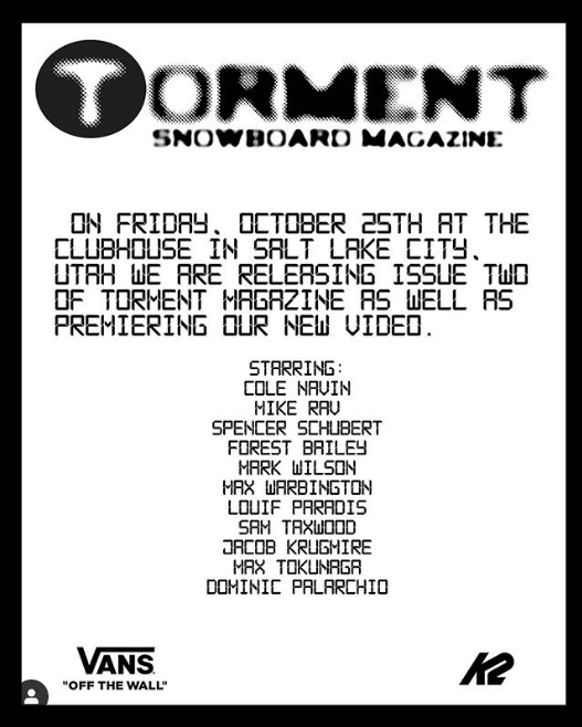 Torment Mag Release + Premiere