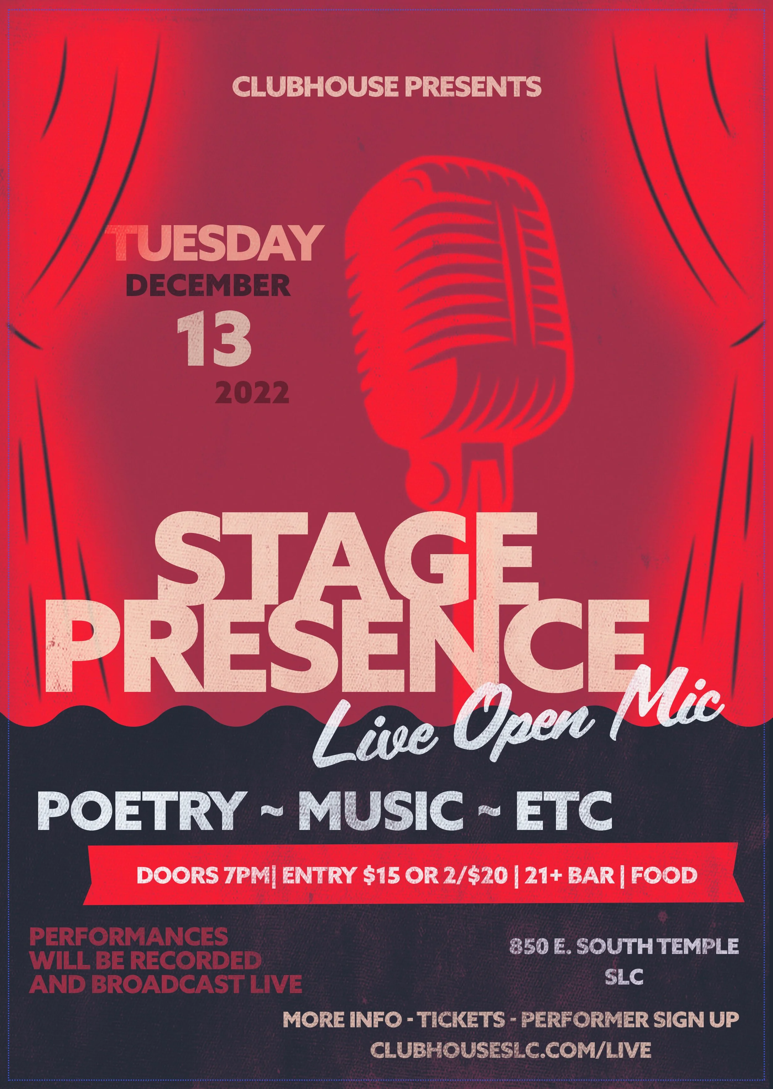 Stage Presence - LIVE