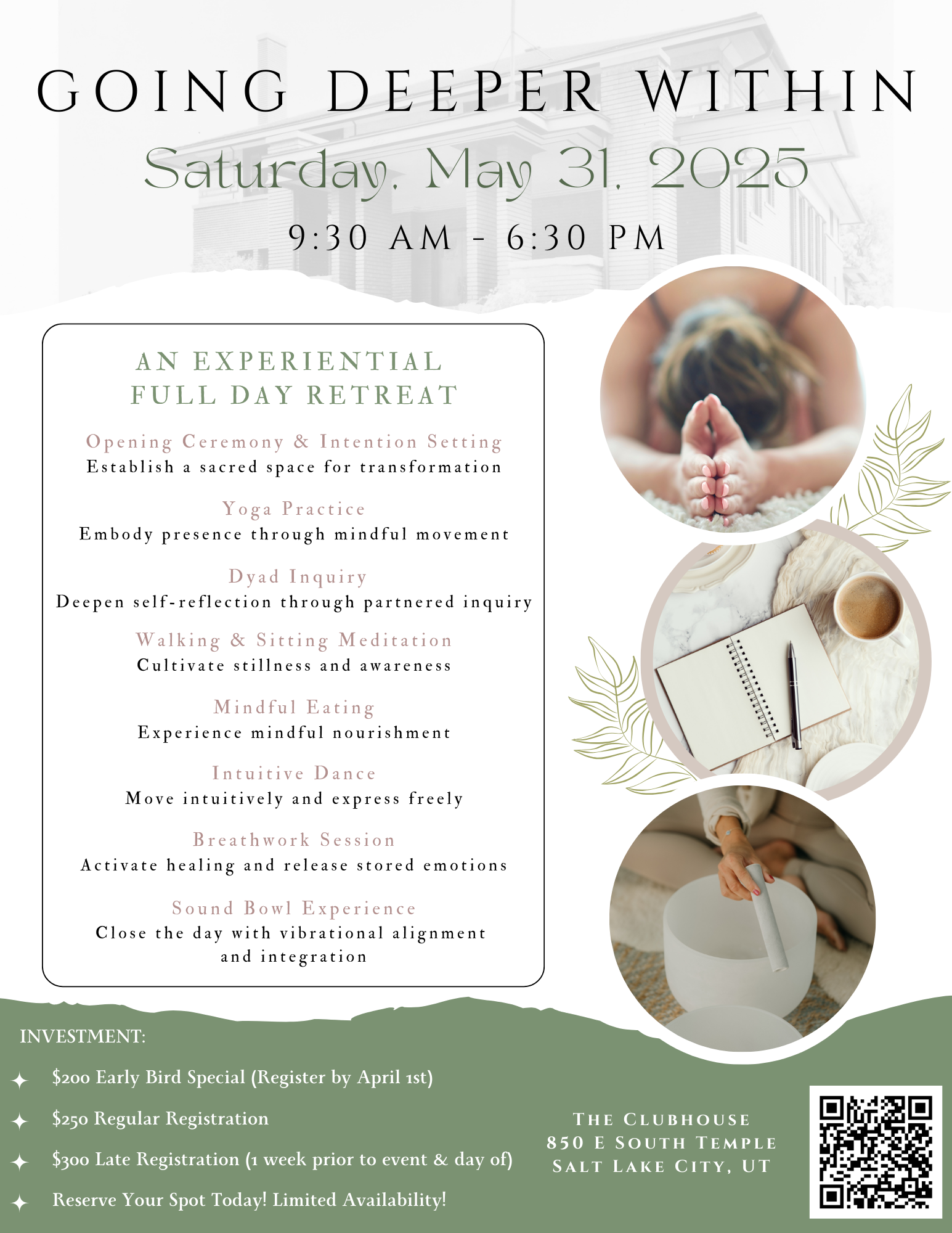 Going Deeper Within: Mindfulness Workshop