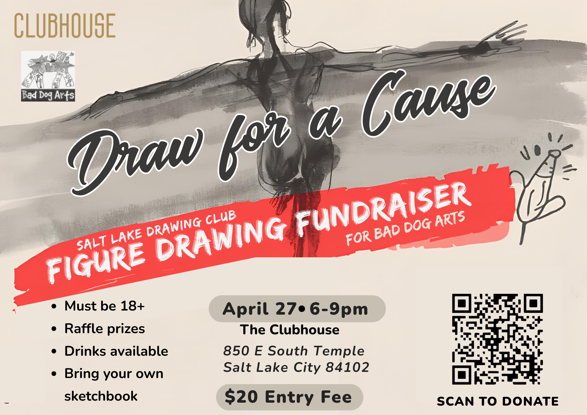 Bad Dog Arts-Figure Drawing Fundraiser!