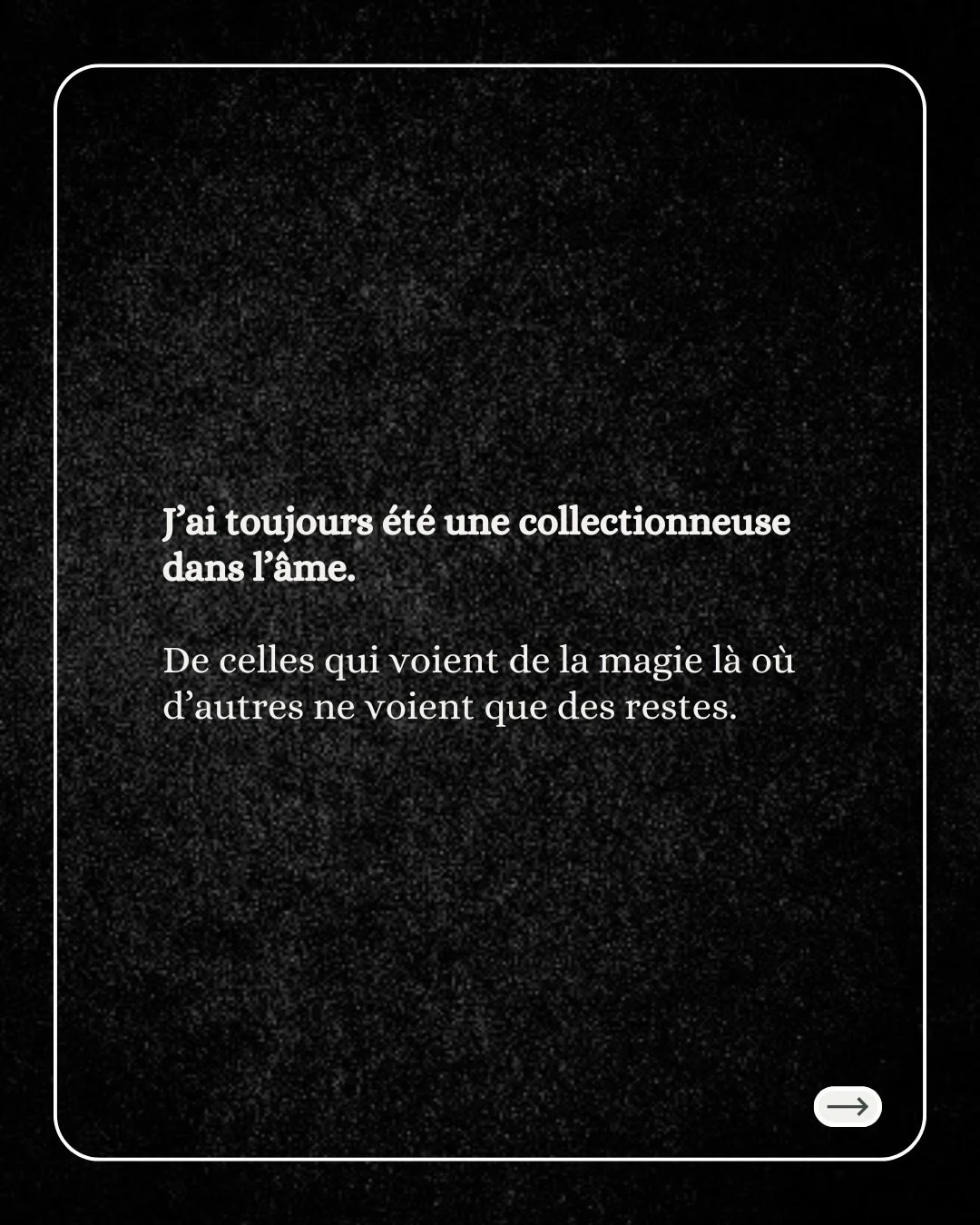 Il y a des odeurs que l&rsquo;on n&rsquo;oublie jamais.

Celles qui sont impr&eacute;gn&eacute;es dans les murs, dans la laine des vieux pulls et dans les recoins des armoires vitr&eacute;es. Pour moi, c&rsquo;est ce m&eacute;lange improbable de pous