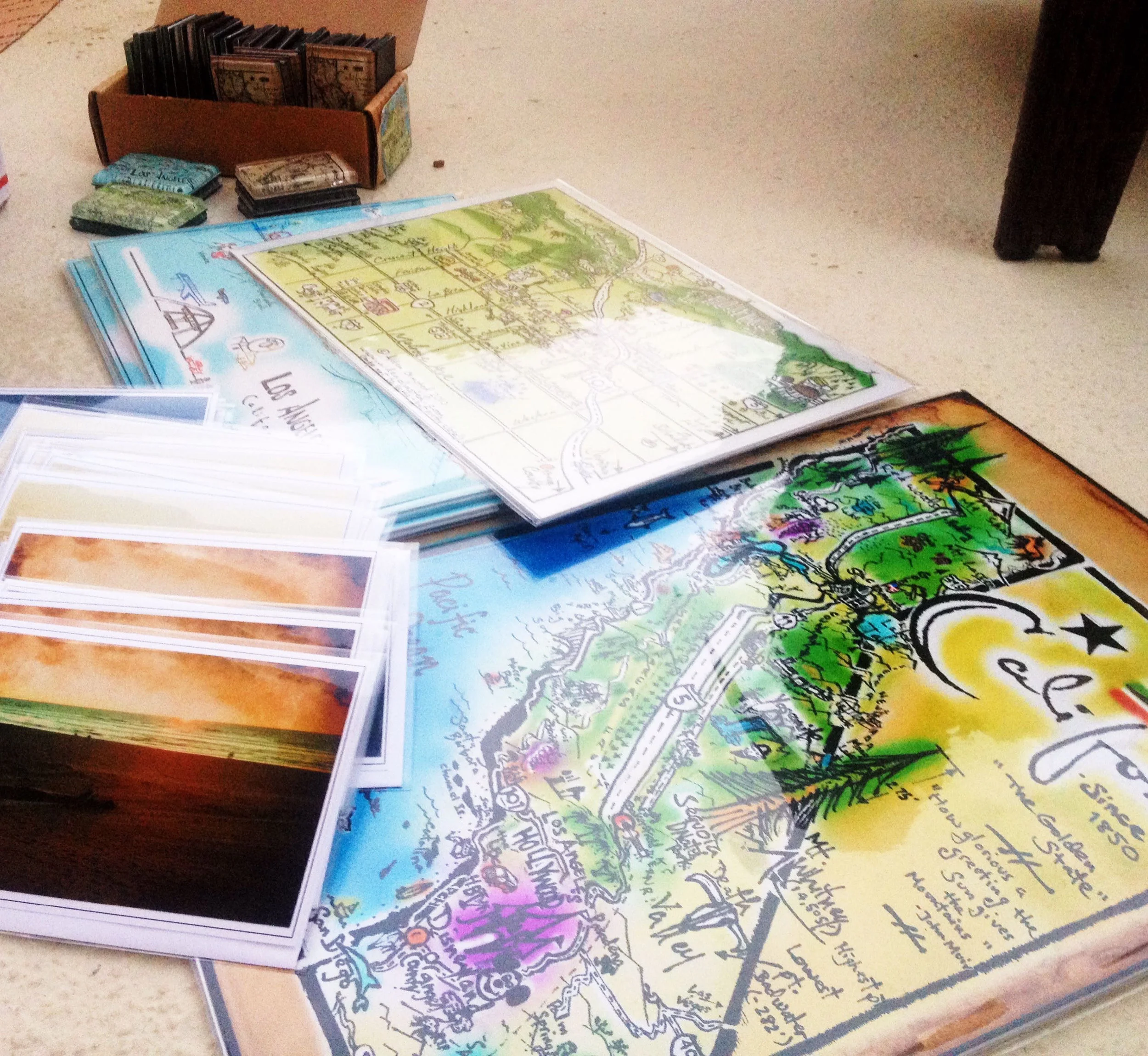 California products ready to go – into the trunk!