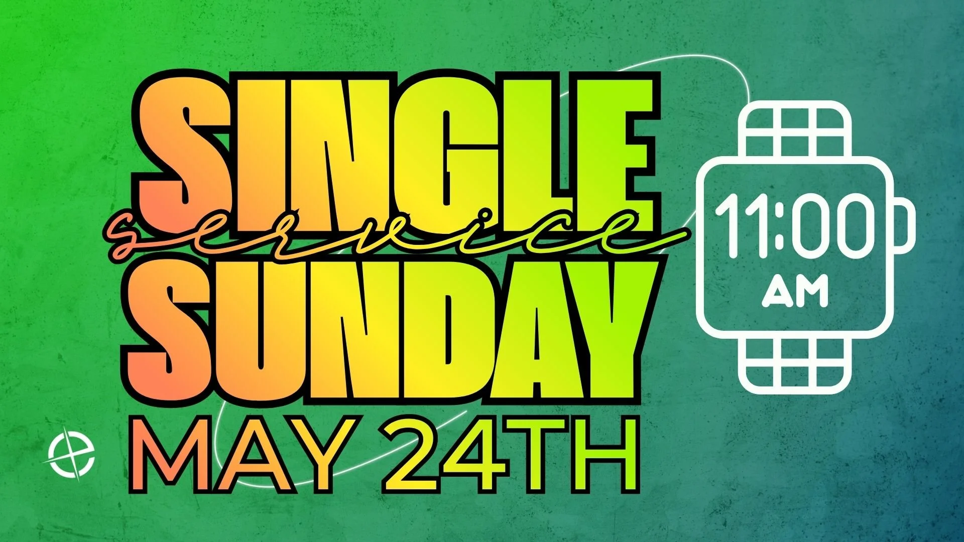 Single Service Family Sunday