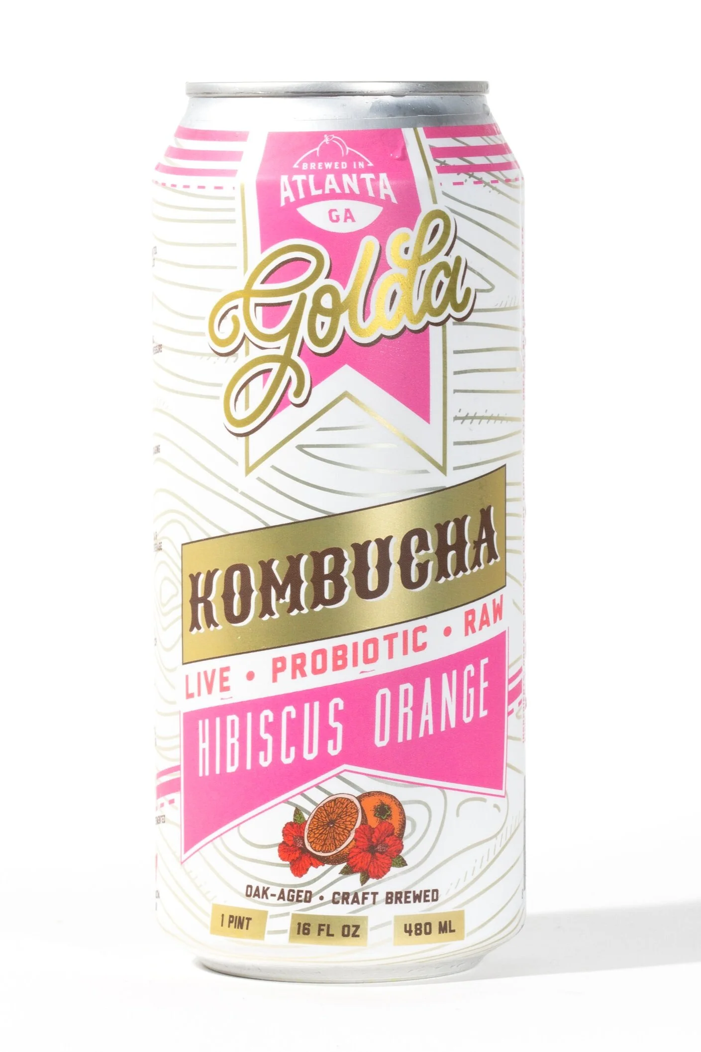 Hibiscus Orange Golda Kombucha