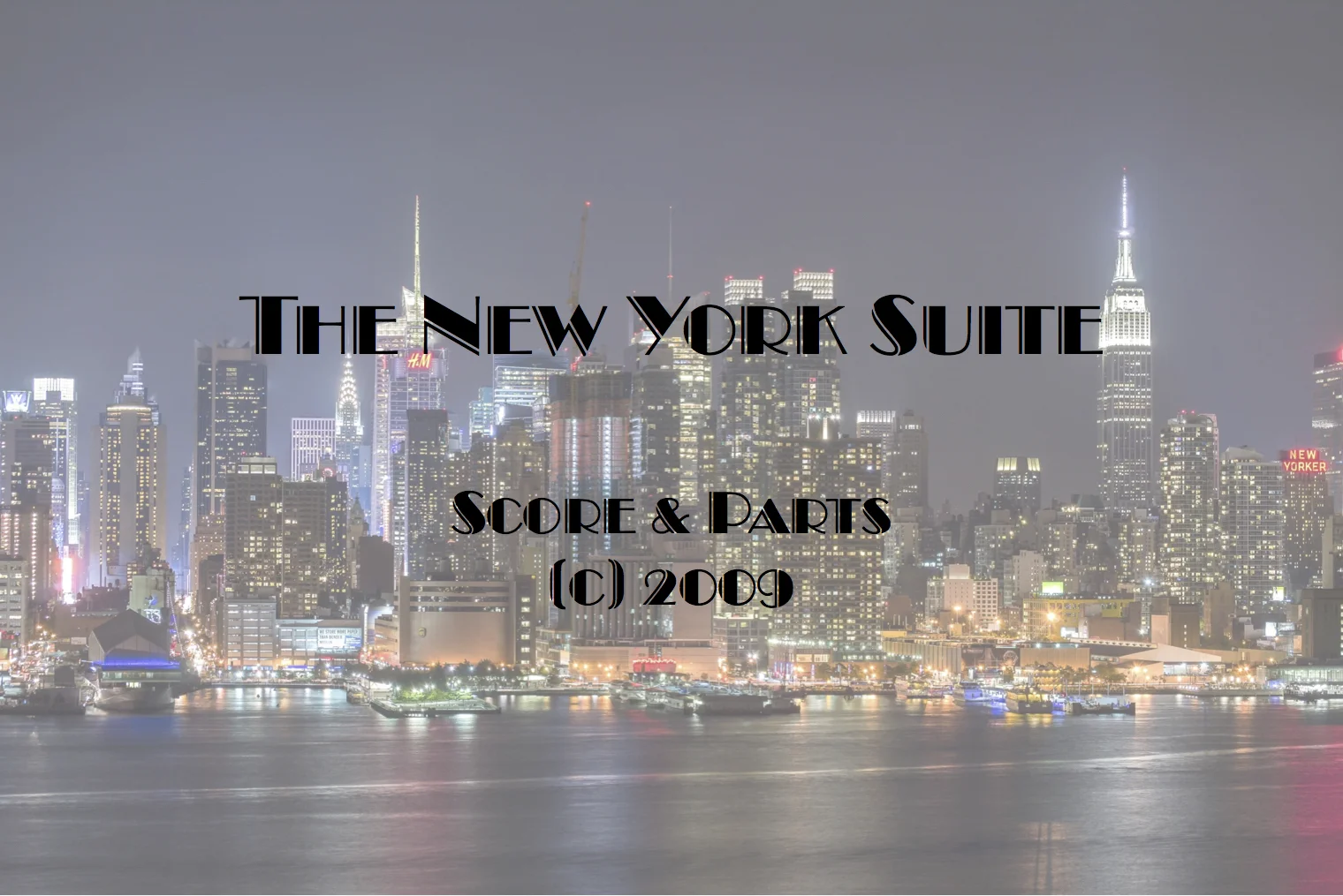 The New York Suite Score & Parts