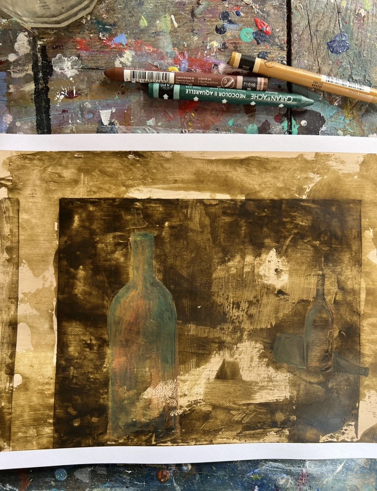 Taylor-black-Designs-Charleston-painter-Abstract artist-Orquevaux France - painting-vino-bottles.jpg