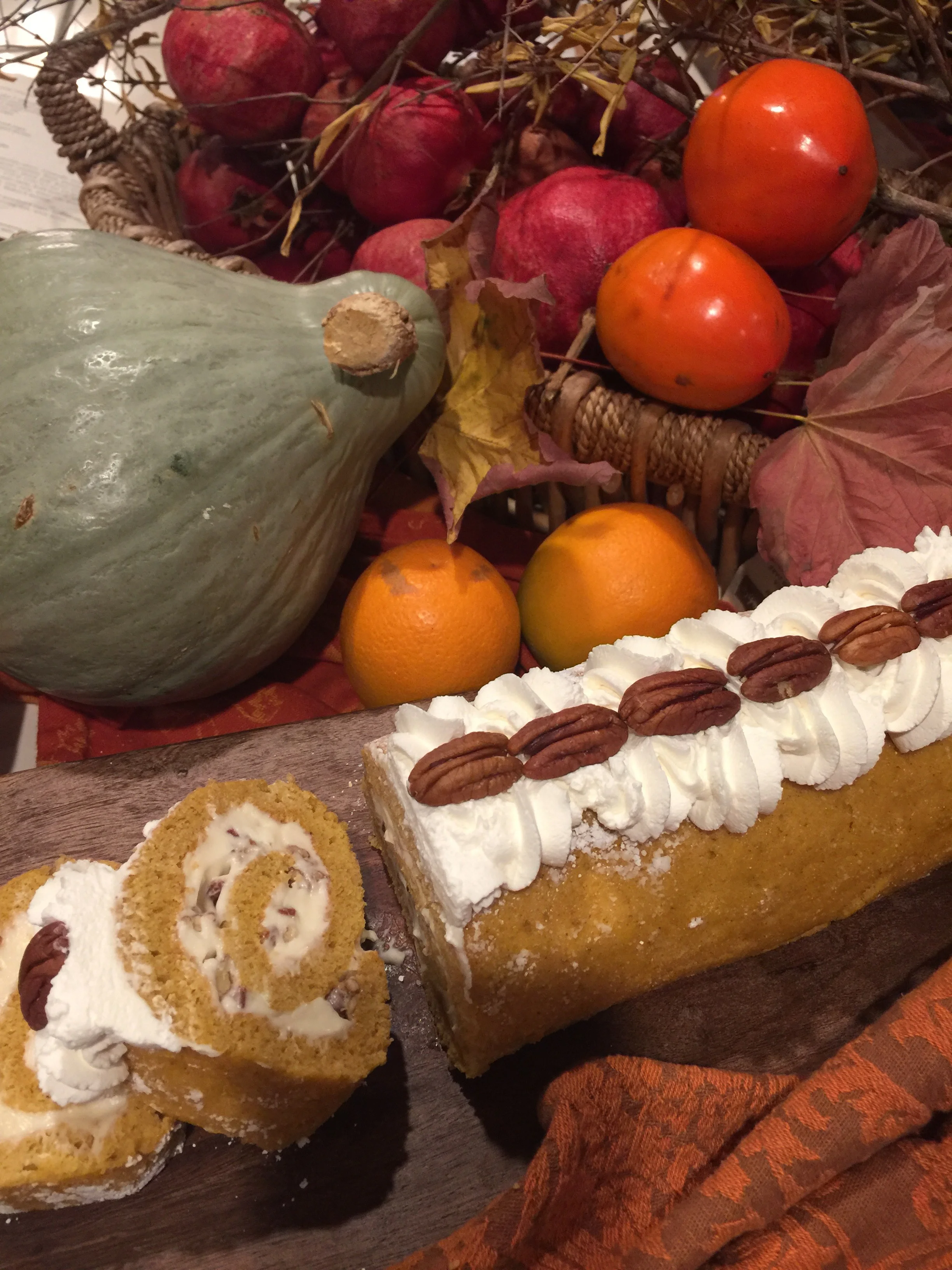 Sourdough Hubbard Squash Cake Roll
