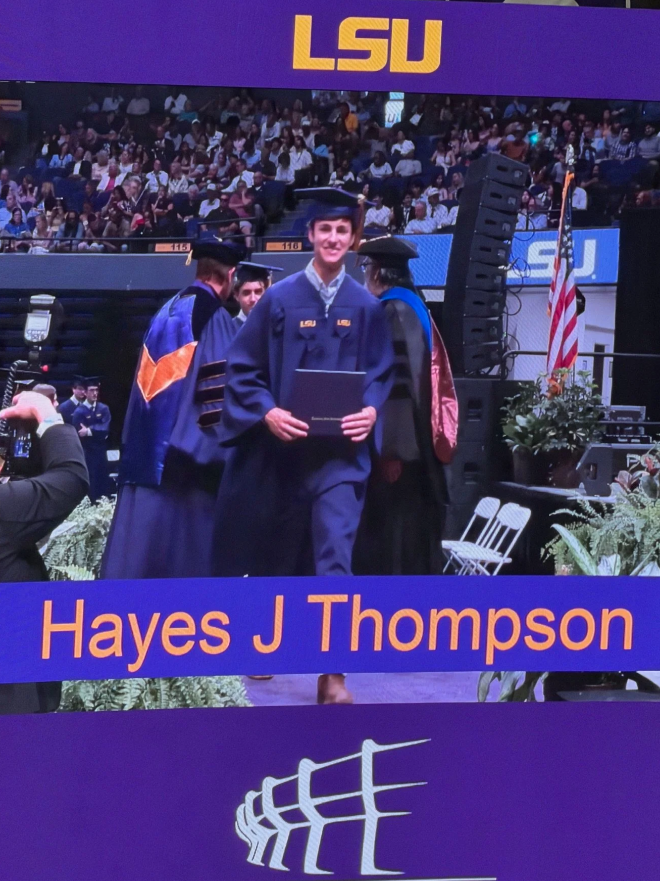 Hayes's LSU Graduation