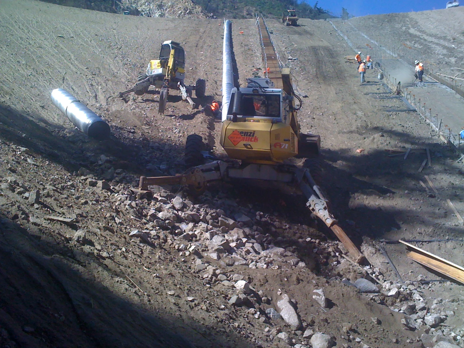 2010-2011  LaCanada Flintridge Spillway, and drainage Construction for Cal Trans.