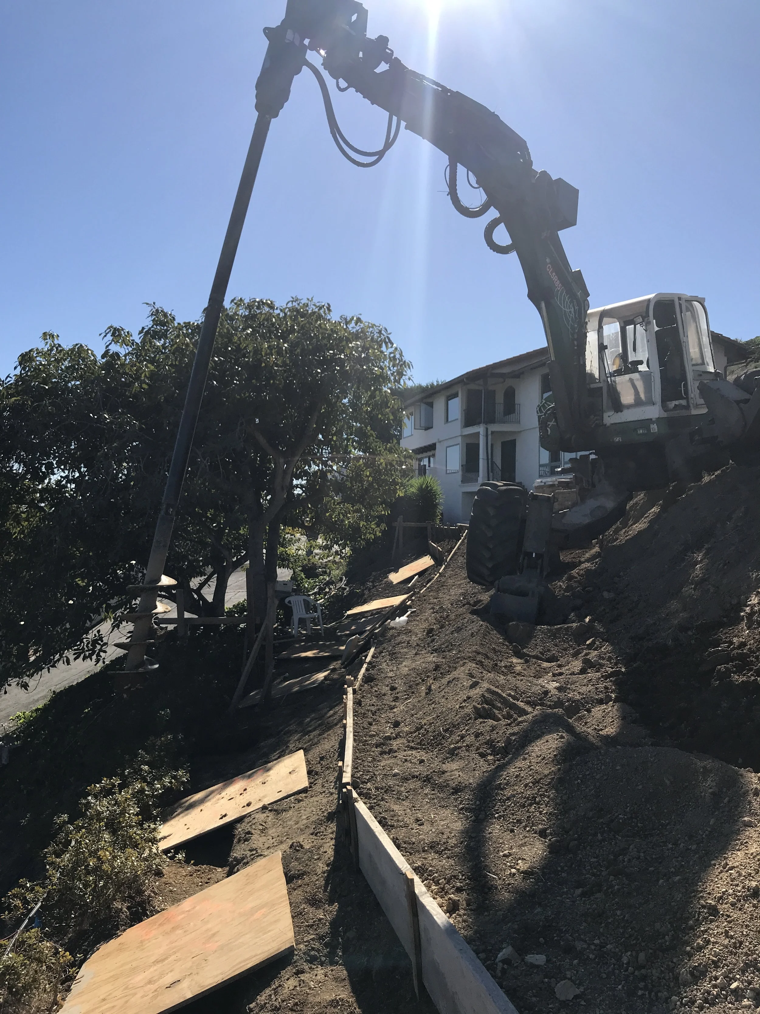 2017 Caissons For Hillside Reclamation for Patio