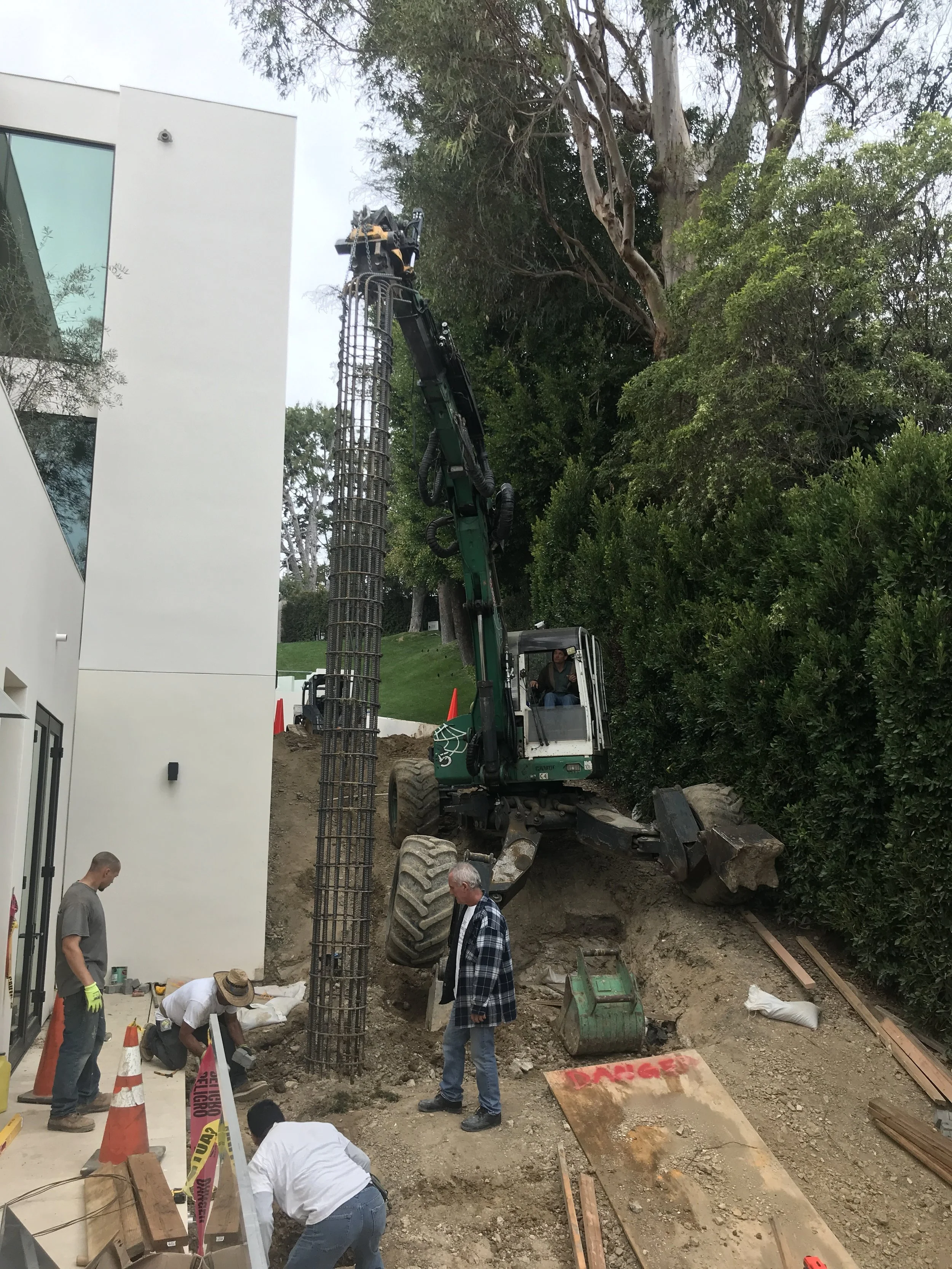  Setting Cages for the Caissons In Bel Aire April 2018 