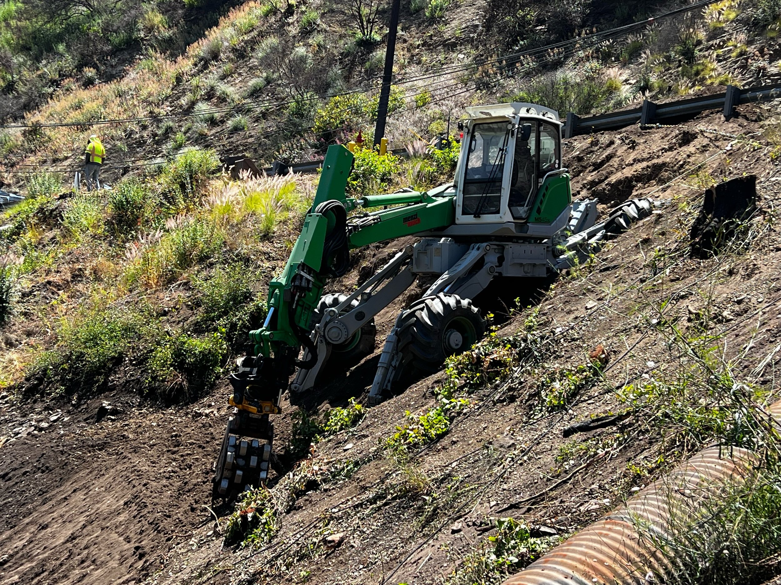 June 2025 topanga canyon slope reconstruction