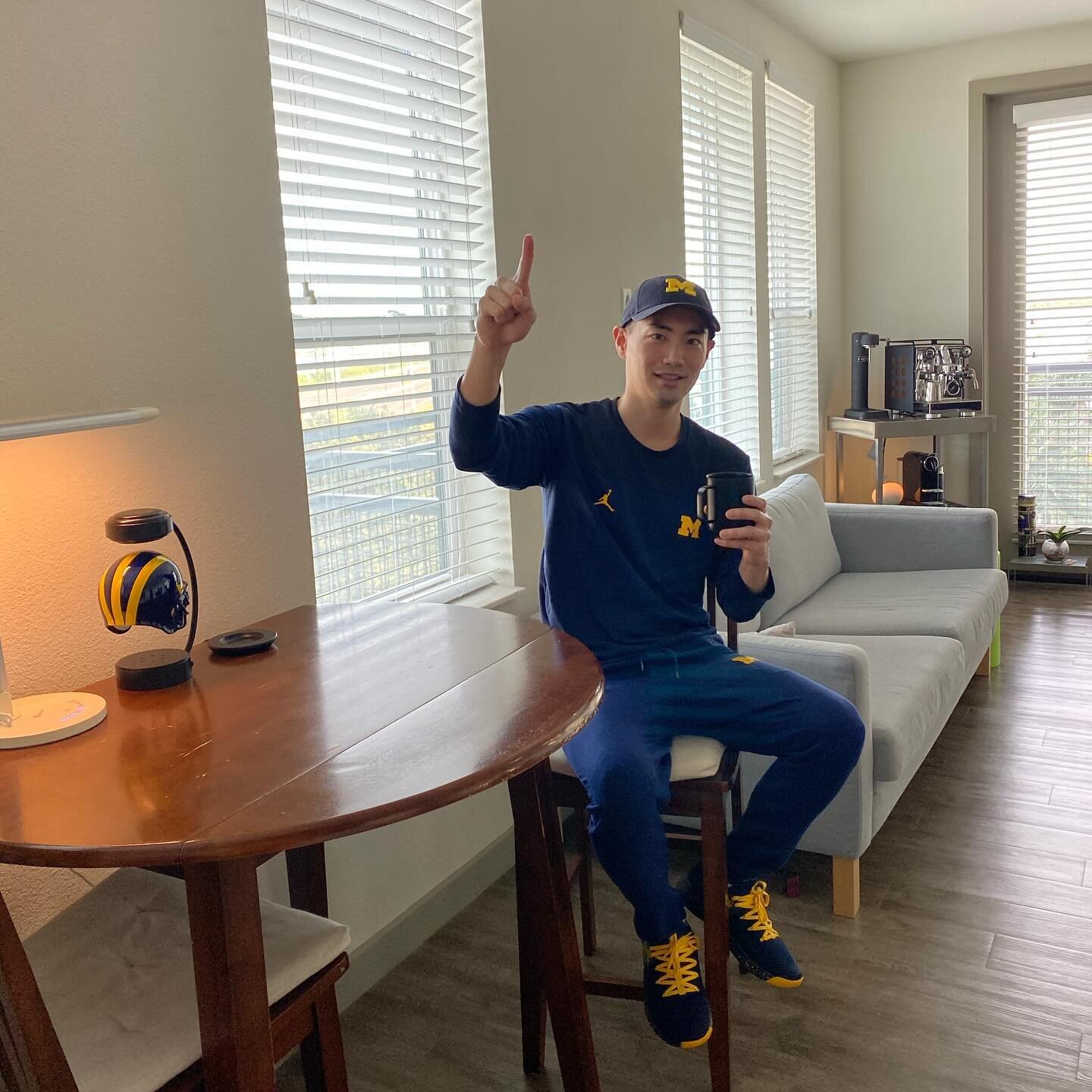 Sleep like a champion, work like a champion 😎Morning #coffee while still celebrating the natty before work.