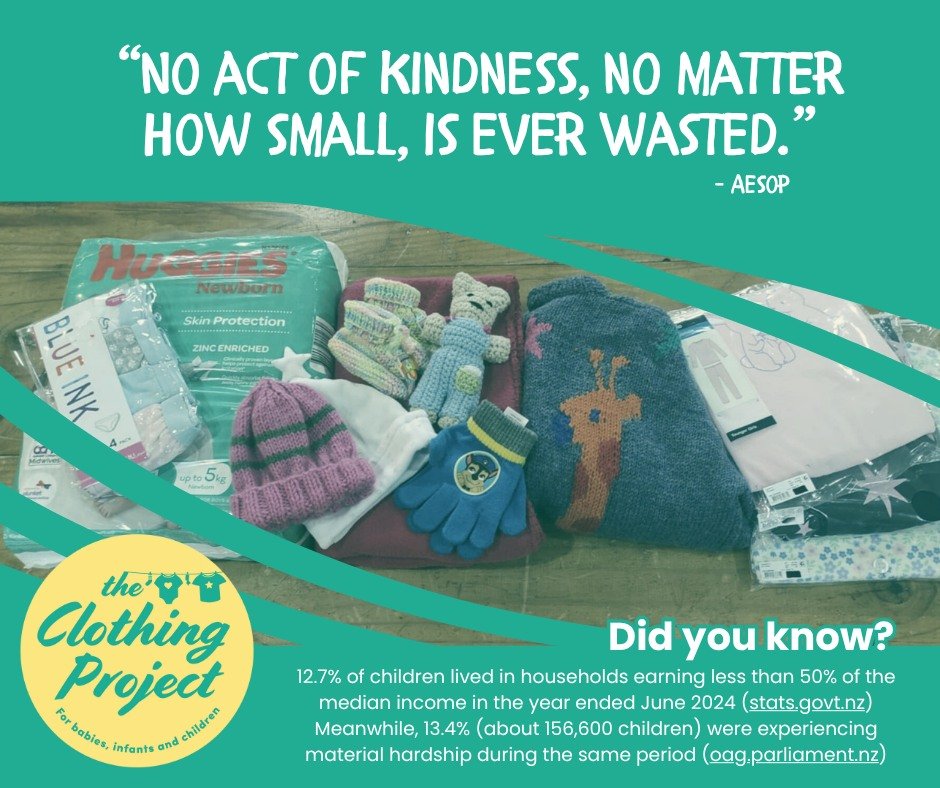 💛 1 in 8 tamariki in Aotearoa are going without the basics.
Warm clothes. A proper bed. Healthy kai. The essentials.
➡️ 13.4% of children in NZ are living in material hardship — that’s over 150,000 kids going without things most of us t