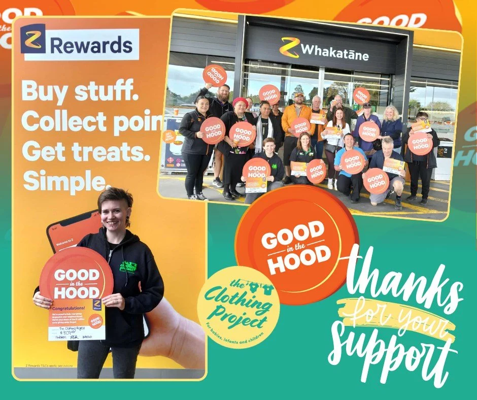 π A huge thank you to Z Energy and our amazing community! π
This morning we attended the Good in the Hood donation ceremony at Z WhakatΔne to celebrate the incredible community support that took place over August and September.
It was such a joy