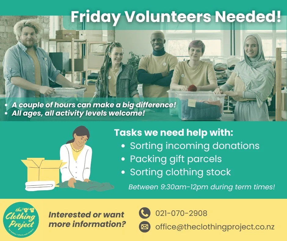 π Calling all Friday heroes! π
We are in real need of Friday volunteers! Just a couple of hours on a Friday morning can make a huge difference for tamariki and whΔnau in the Eastern Bay. π
We know time is precious, so even if you can only spare