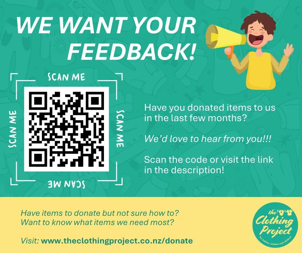 📝 Have you donated to us recently? We&rsquo;d love your feedback!

If you&rsquo;ve donated clothing or items to The Clothing Project over the past few months, we&rsquo;d really appreciate you taking a few minutes to share your experience with us.
Yo