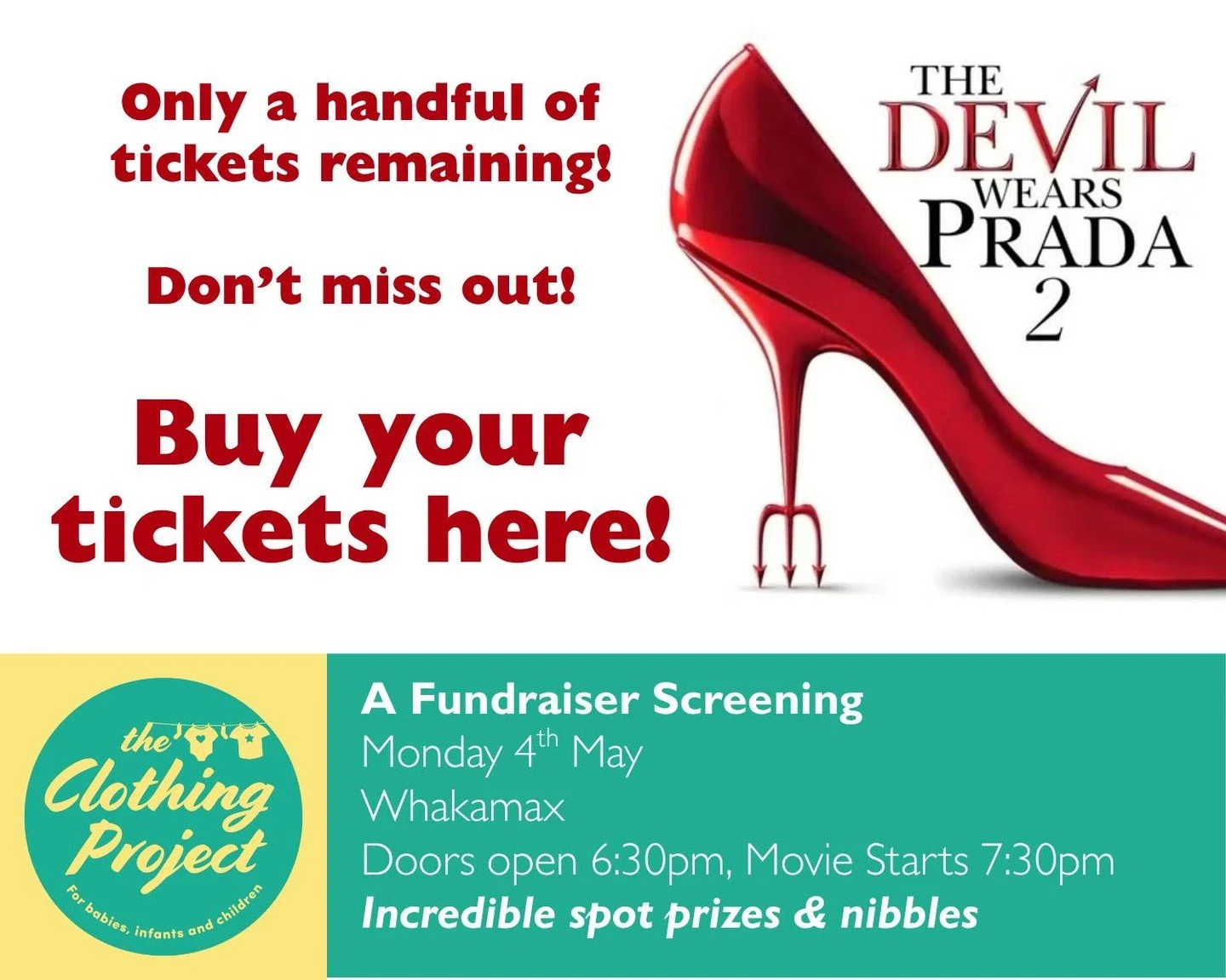 Less than a week to go!! 🎬✨

Only a handful of tickets left 👀 don&rsquo;t miss out!

🎟 Hit the link to grab yours: https://www.eventbrite.co.nz/e/1983746658657

✨ Spot prizes
🍿 Nibbles
🎁 Raffle (bring some cash!)

Dress up, grab your girls, and 