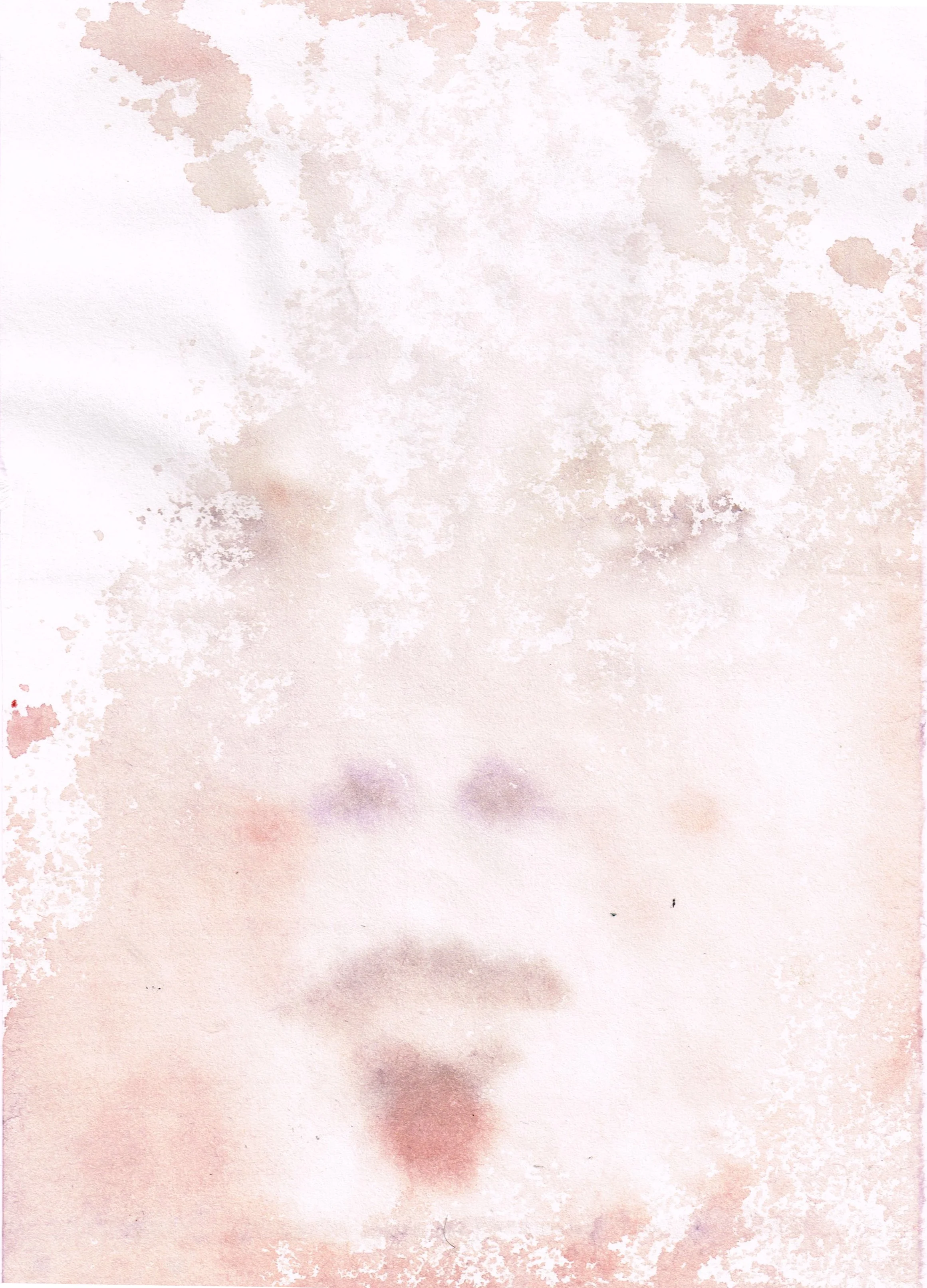   Stains of Cambodia’s Past 4   Watercolor on Mulberry Paper  8.5in. x 11in. 