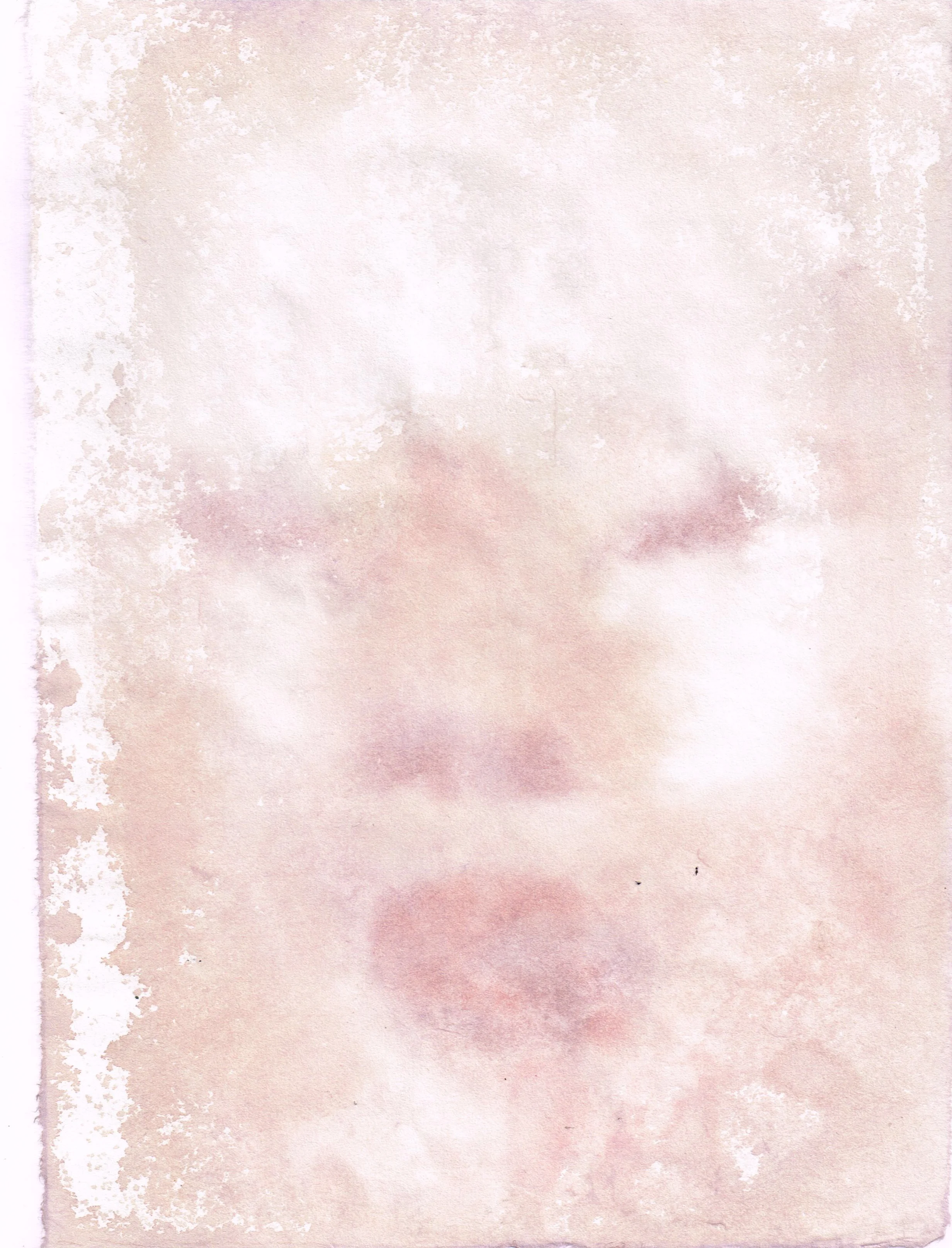   Stains of Cambodia’s Past 1   Watercolor on Mulberry Paper  8.5in. x 11in. 