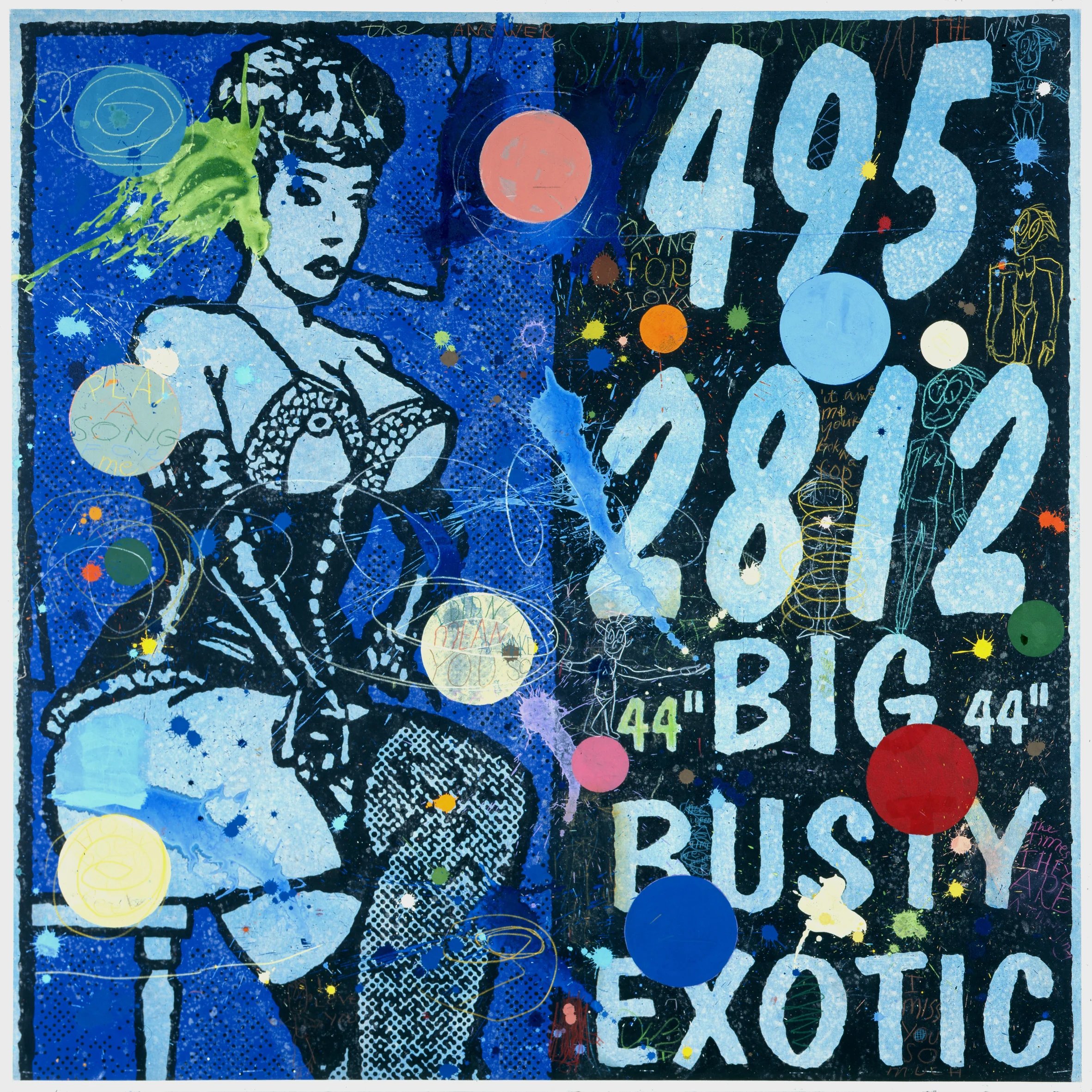 Blue girl 183x183cm (1998)