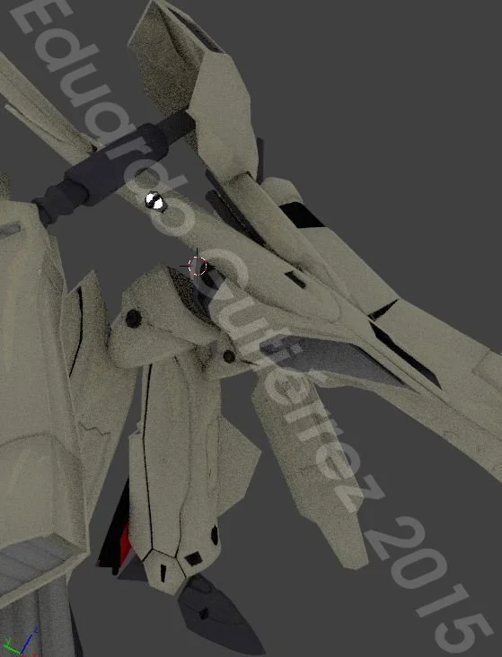 Decided I'd make the arms bulkier, and find a way to fit them inside.