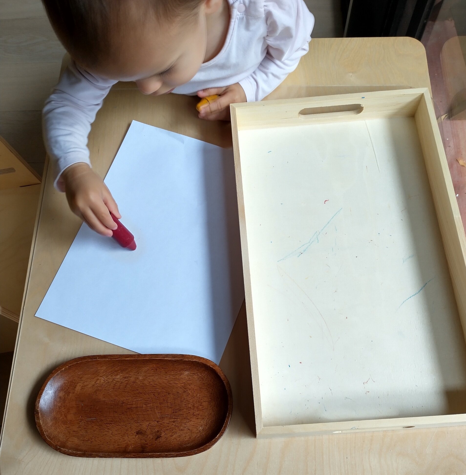 Montessori Art Trays for Toddlers